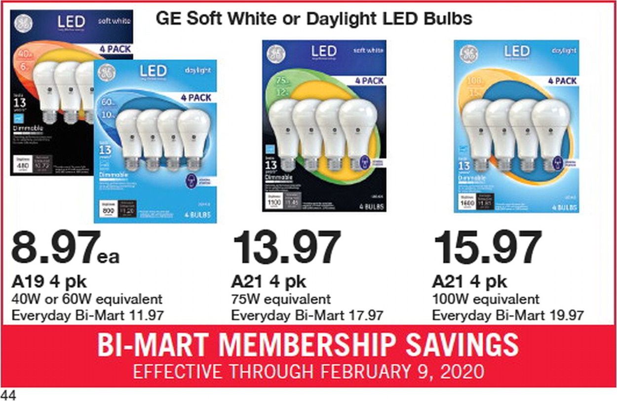 Bi-Mart Ad from 01/29/2020