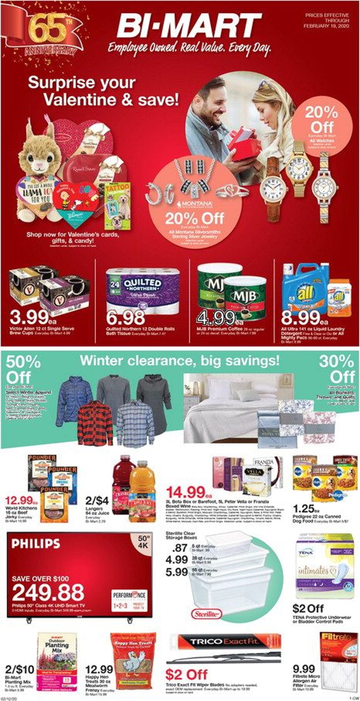 Bi-Mart Ad from 02/12/2020