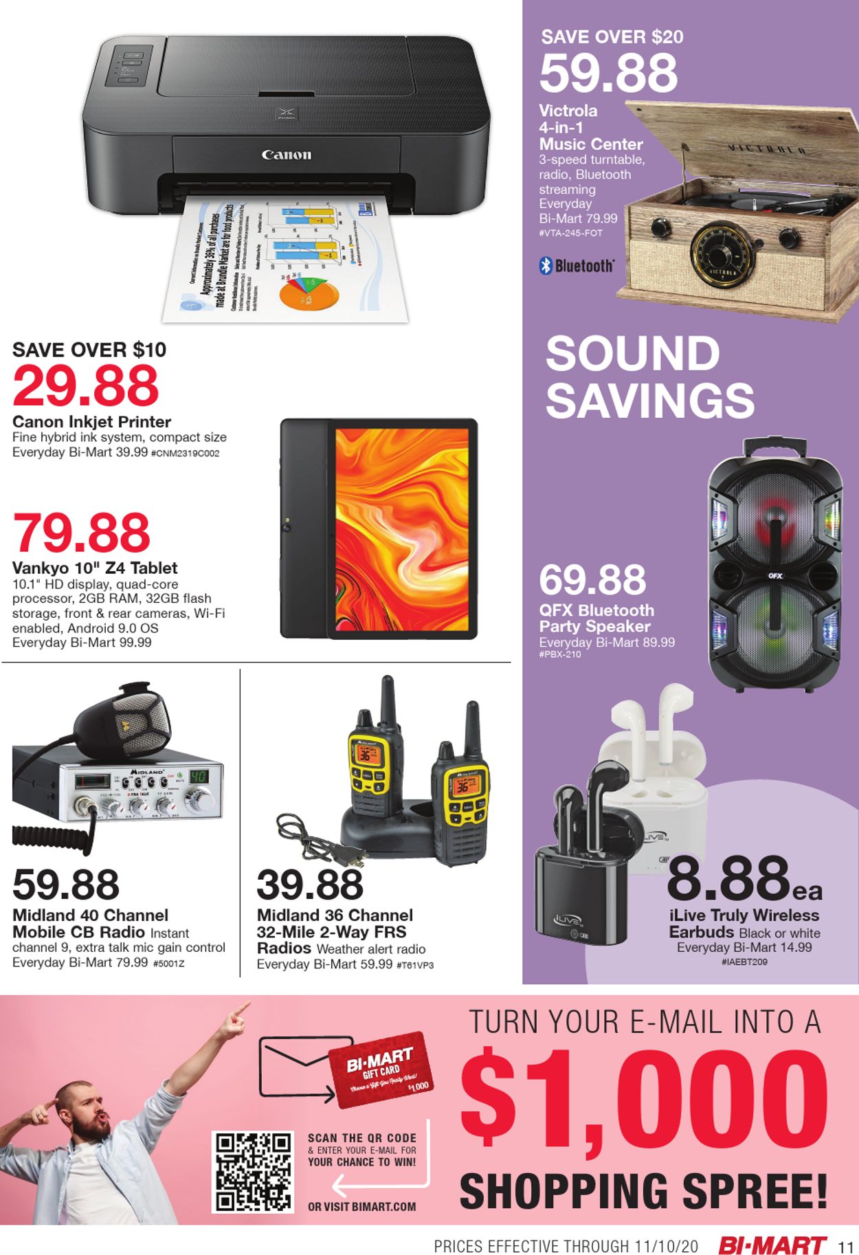 Bi-Mart Ad from 10/28/2020