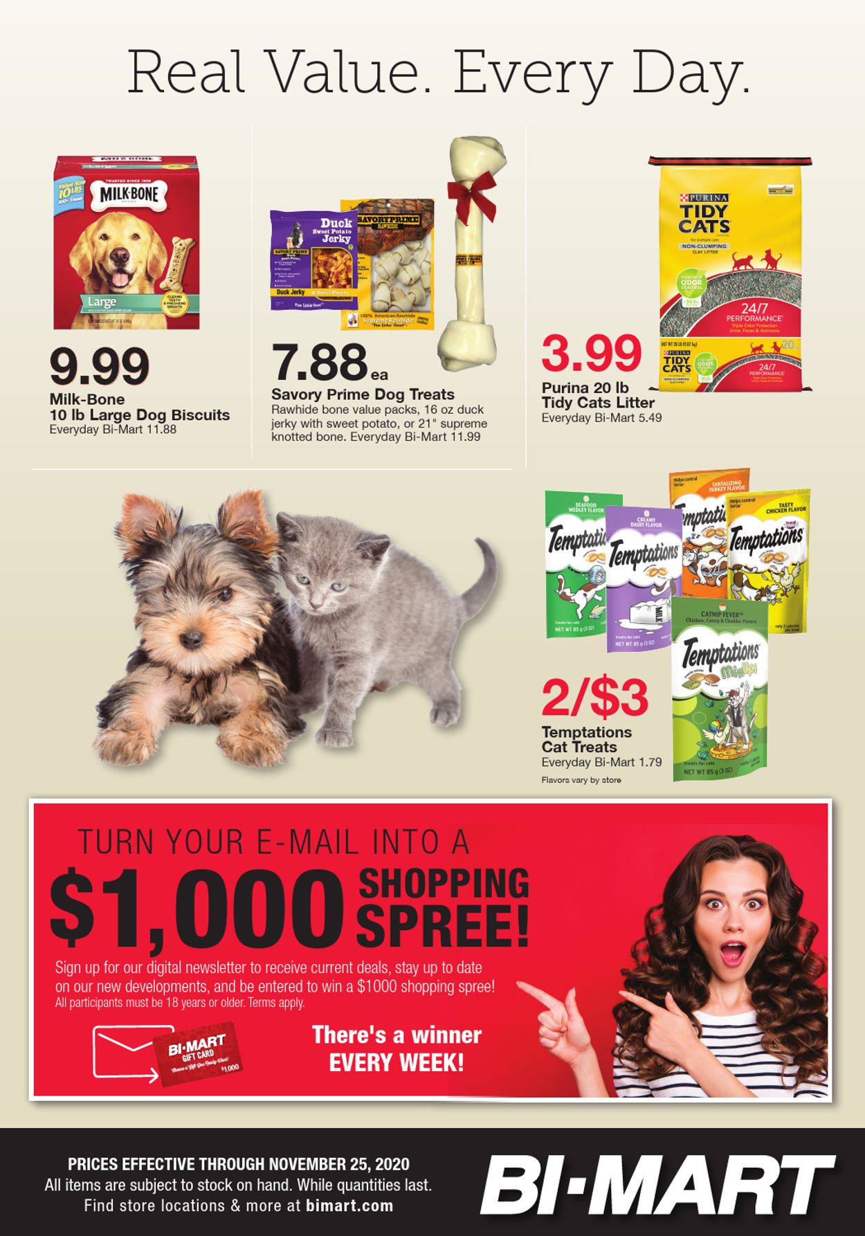 Bi-Mart Ad from 11/11/2020