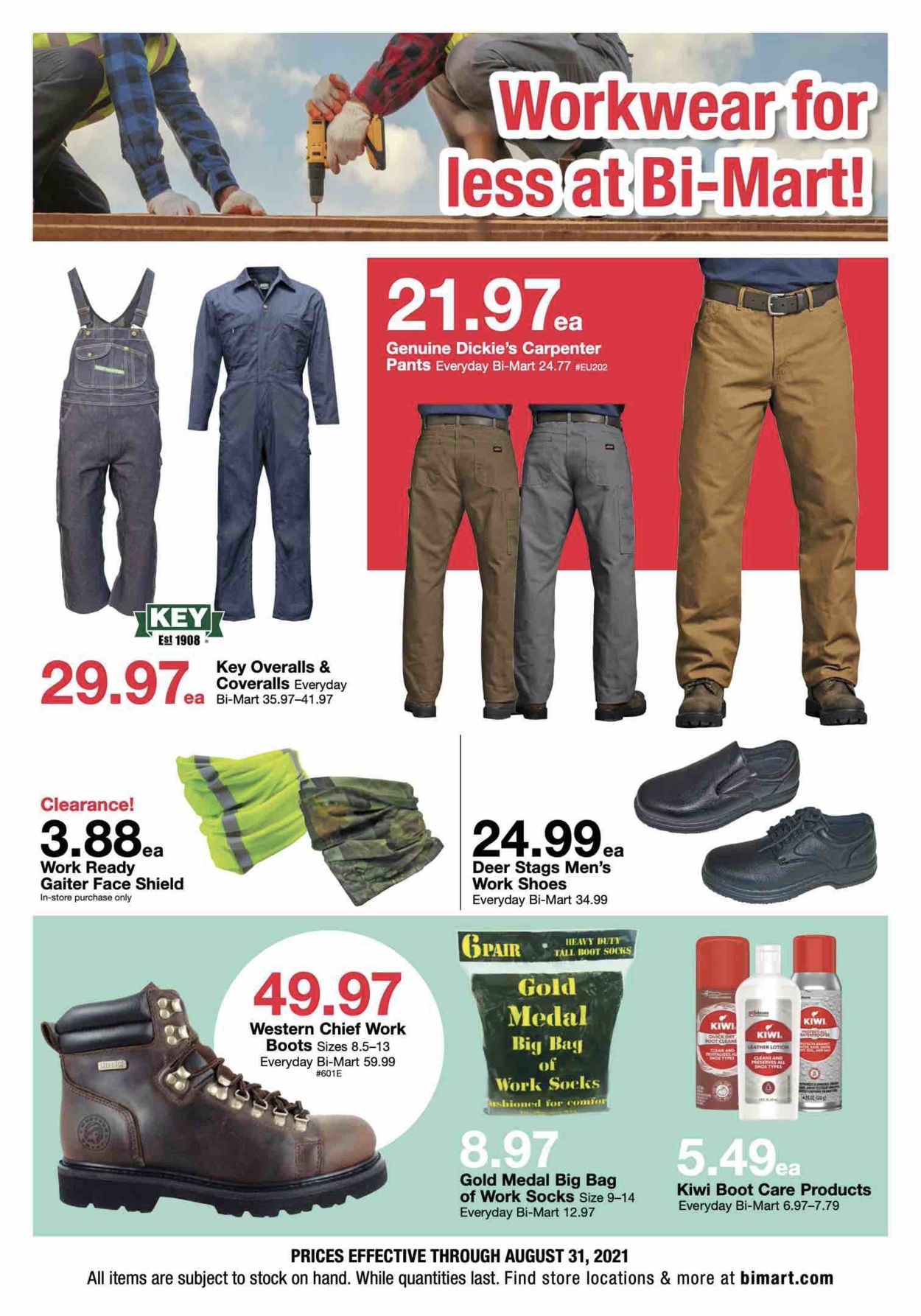 Bi-Mart Ad from 08/18/2021