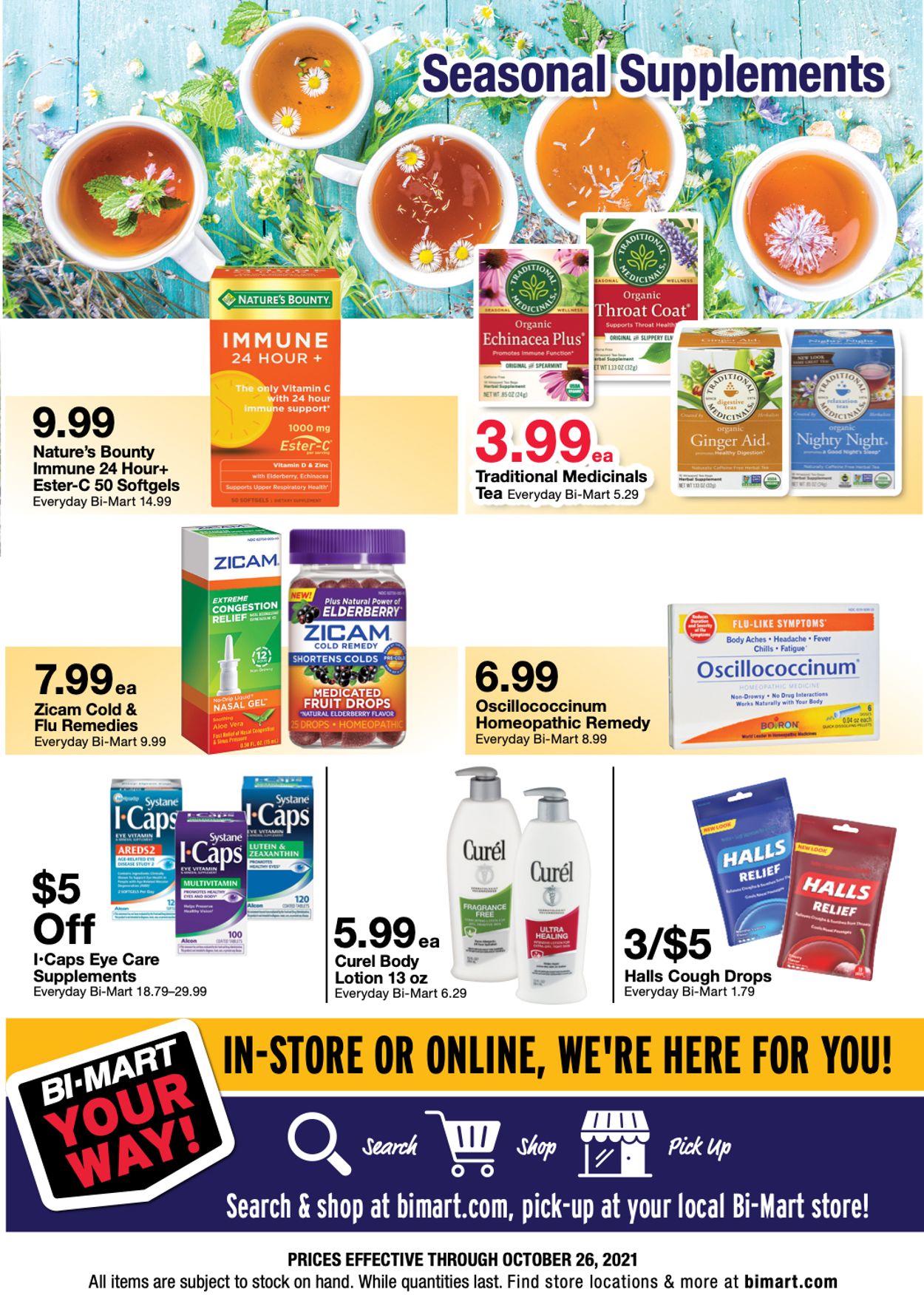 Bi-Mart Ad from 10/13/2021
