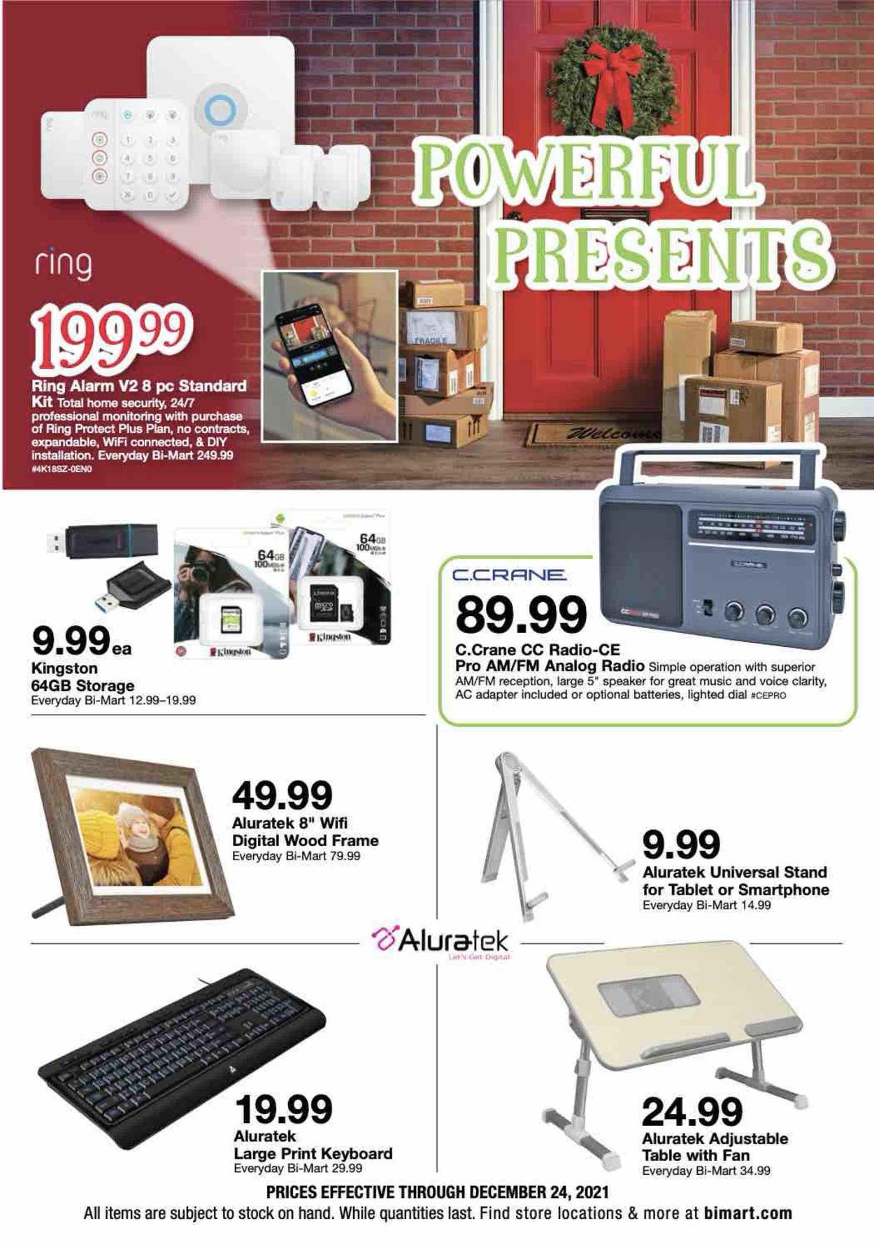 Bi-Mart Ad from 12/15/2021