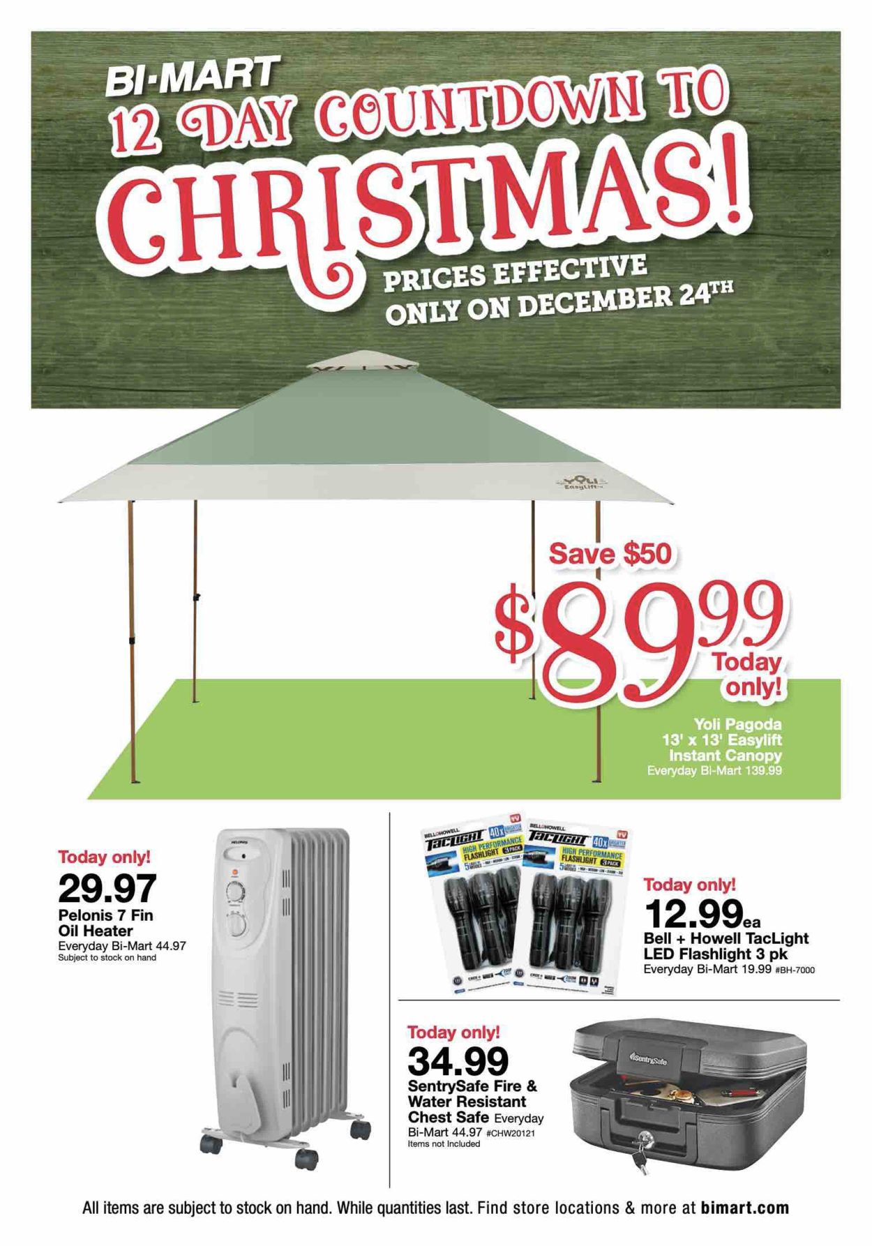 Bi-Mart Ad from 12/24/2021