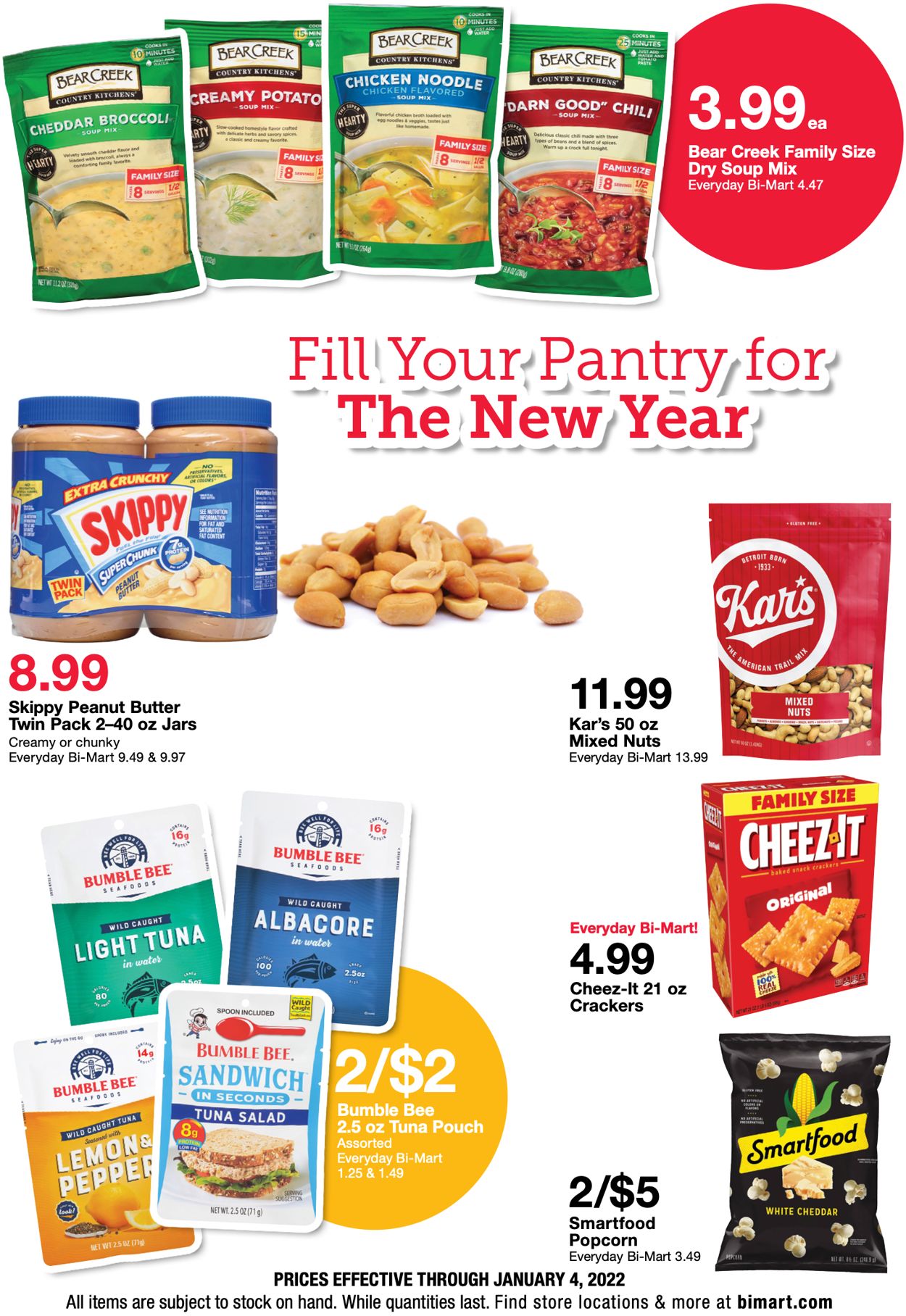 Bi-Mart Ad from 12/26/2021