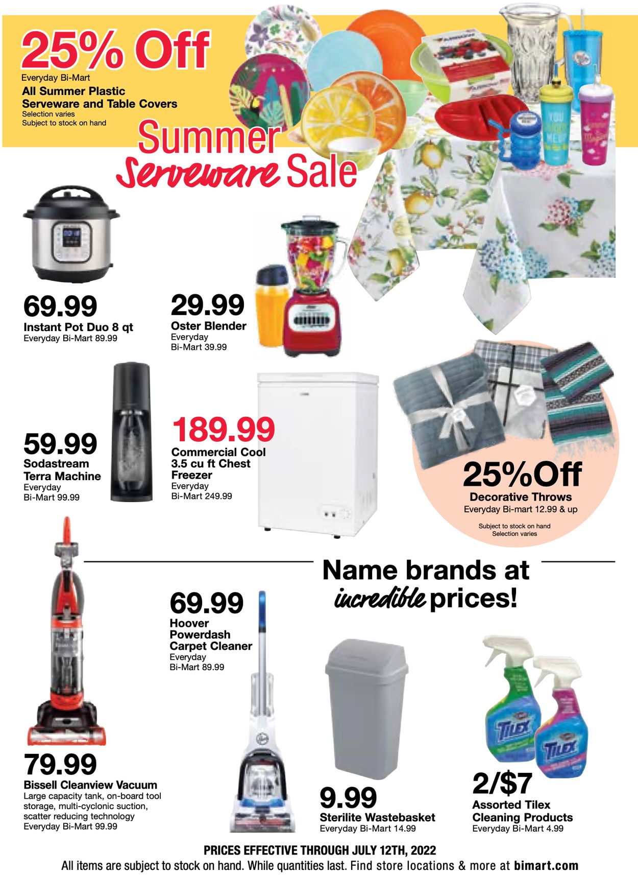 Bi-Mart Ad from 07/06/2022