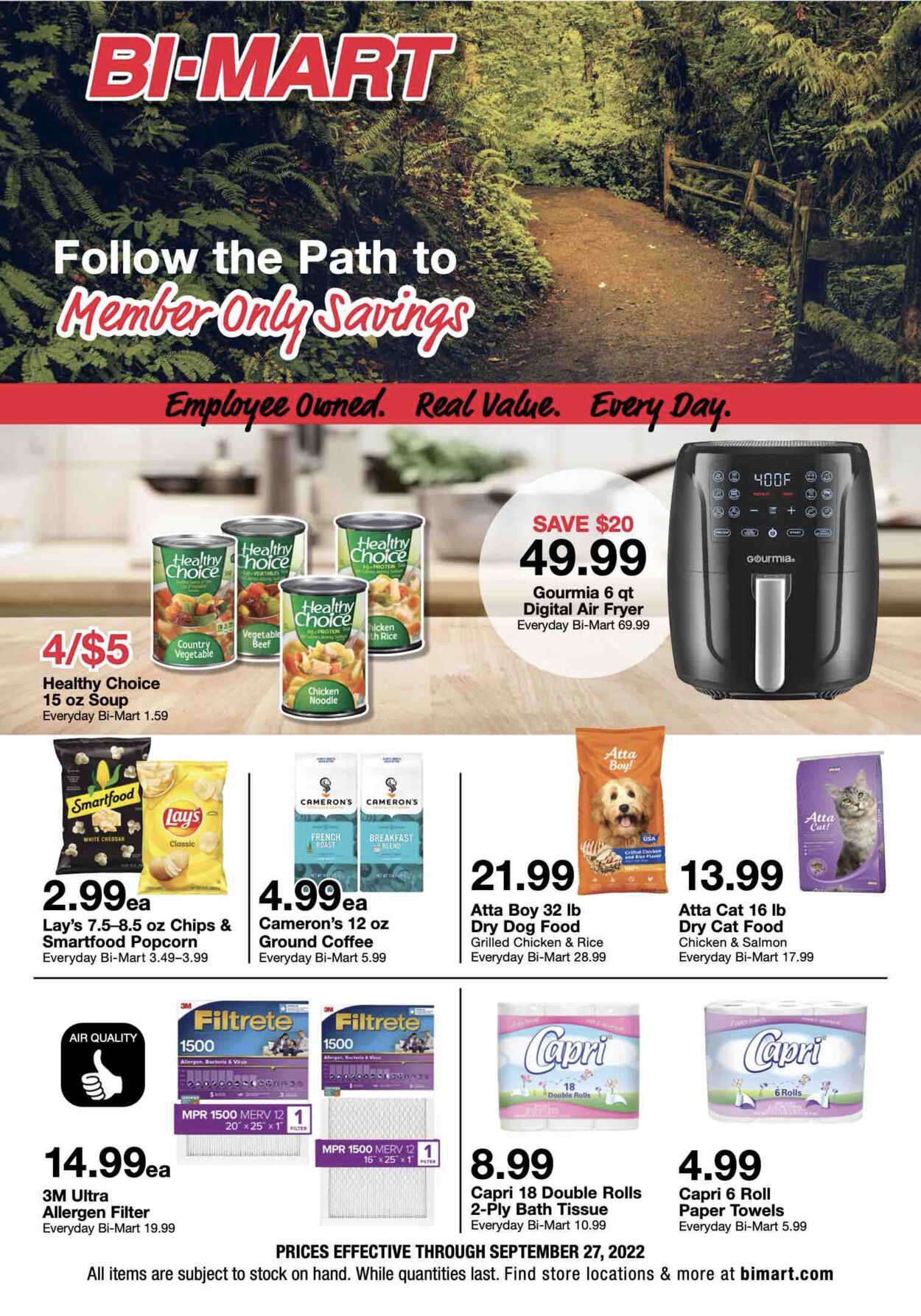 Bi-Mart Ad from 09/14/2022