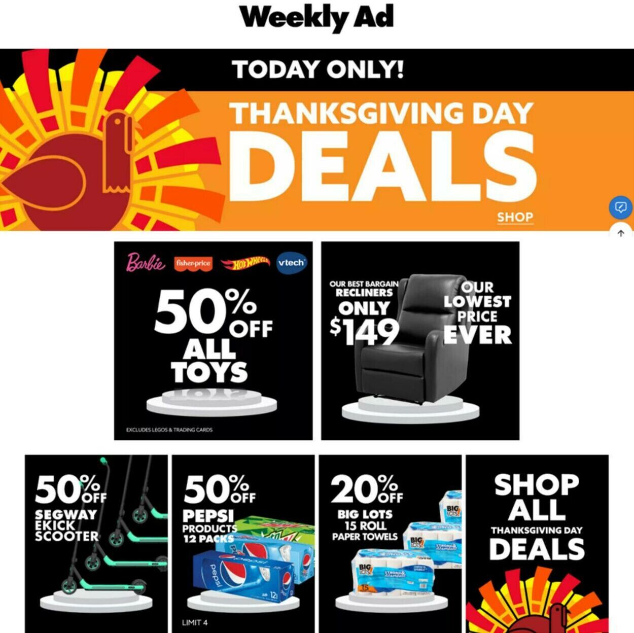 Big Lots Ad from 11/23/2023