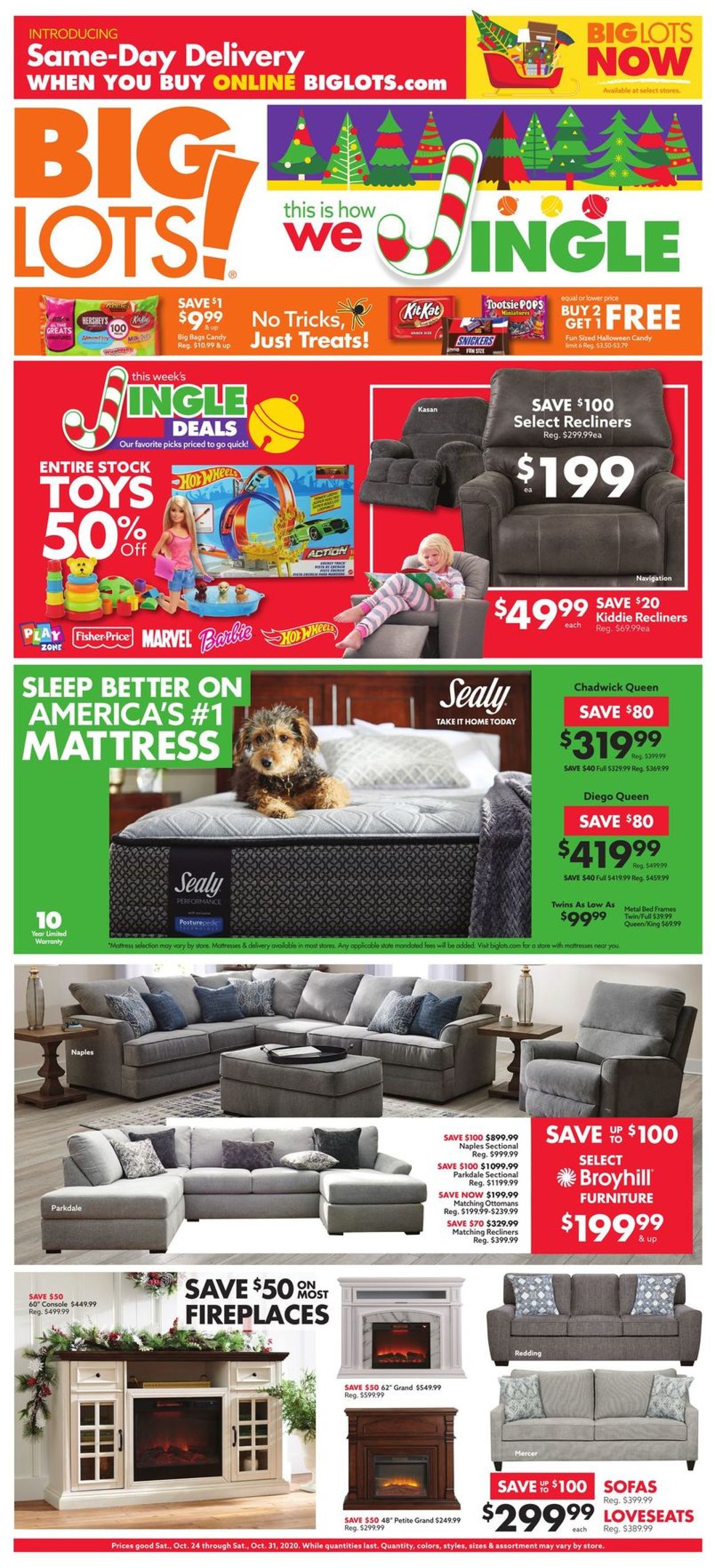Big Lots Ad from 10/24/2020