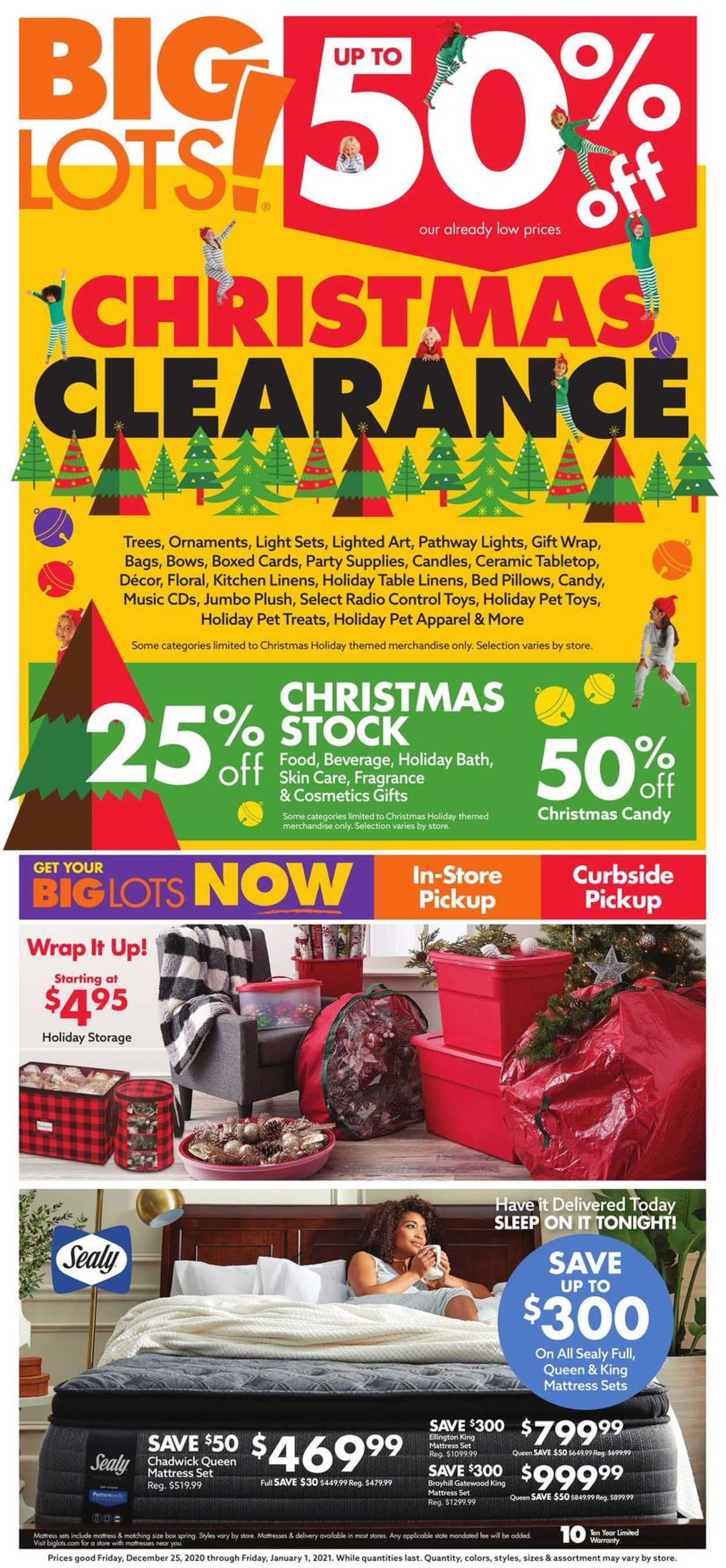 Big Lots Ad from 12/25/2020