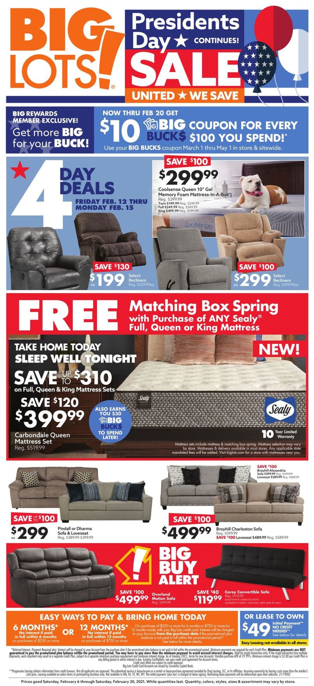 Big Lots Ad from 02/06/2021