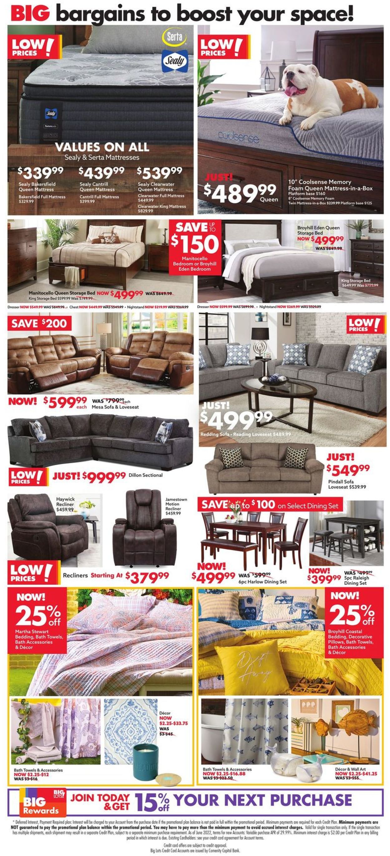 Big Lots Ad from 07/09/2022
