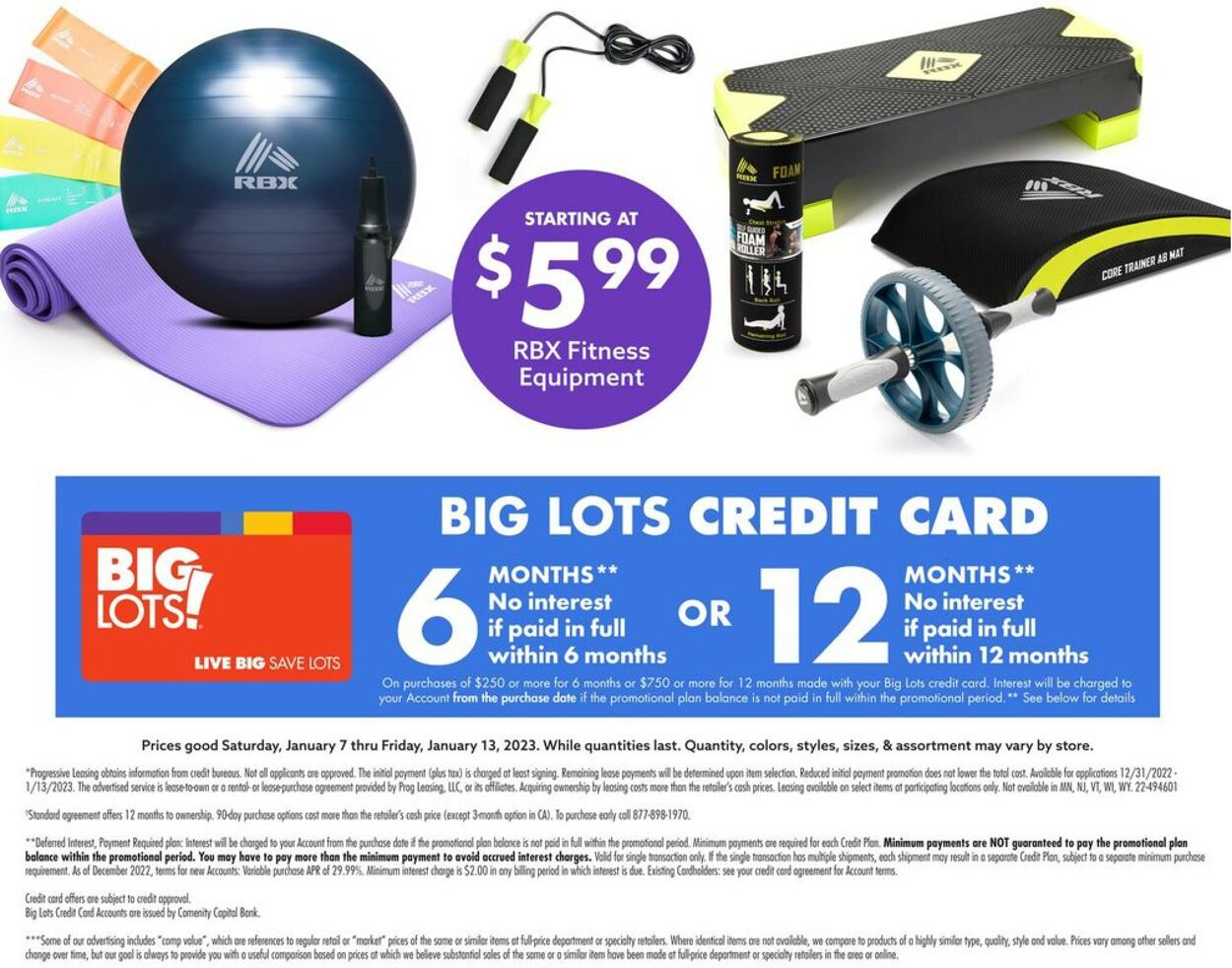 Big Lots Ad from 01/07/2023