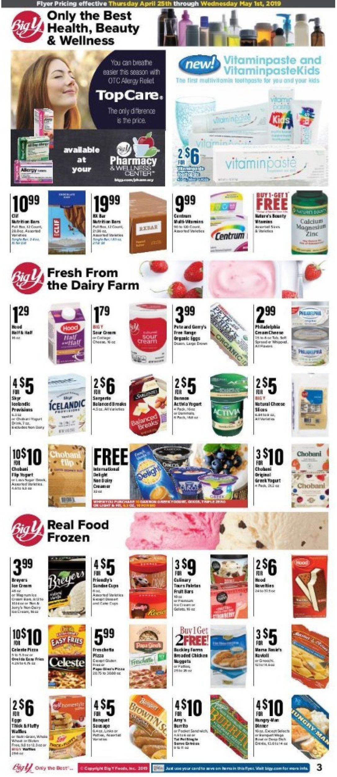 Big Y Ad from 04/25/2019