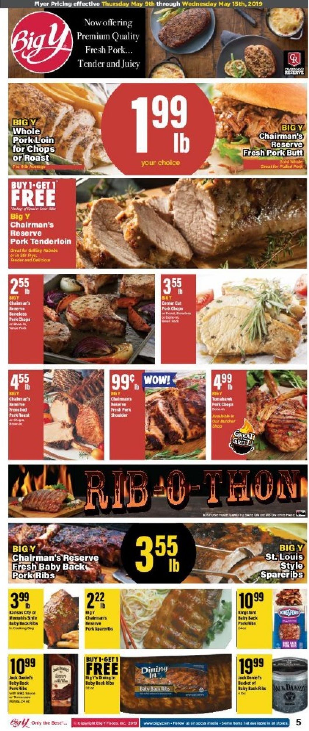 Big Y Ad from 05/09/2019