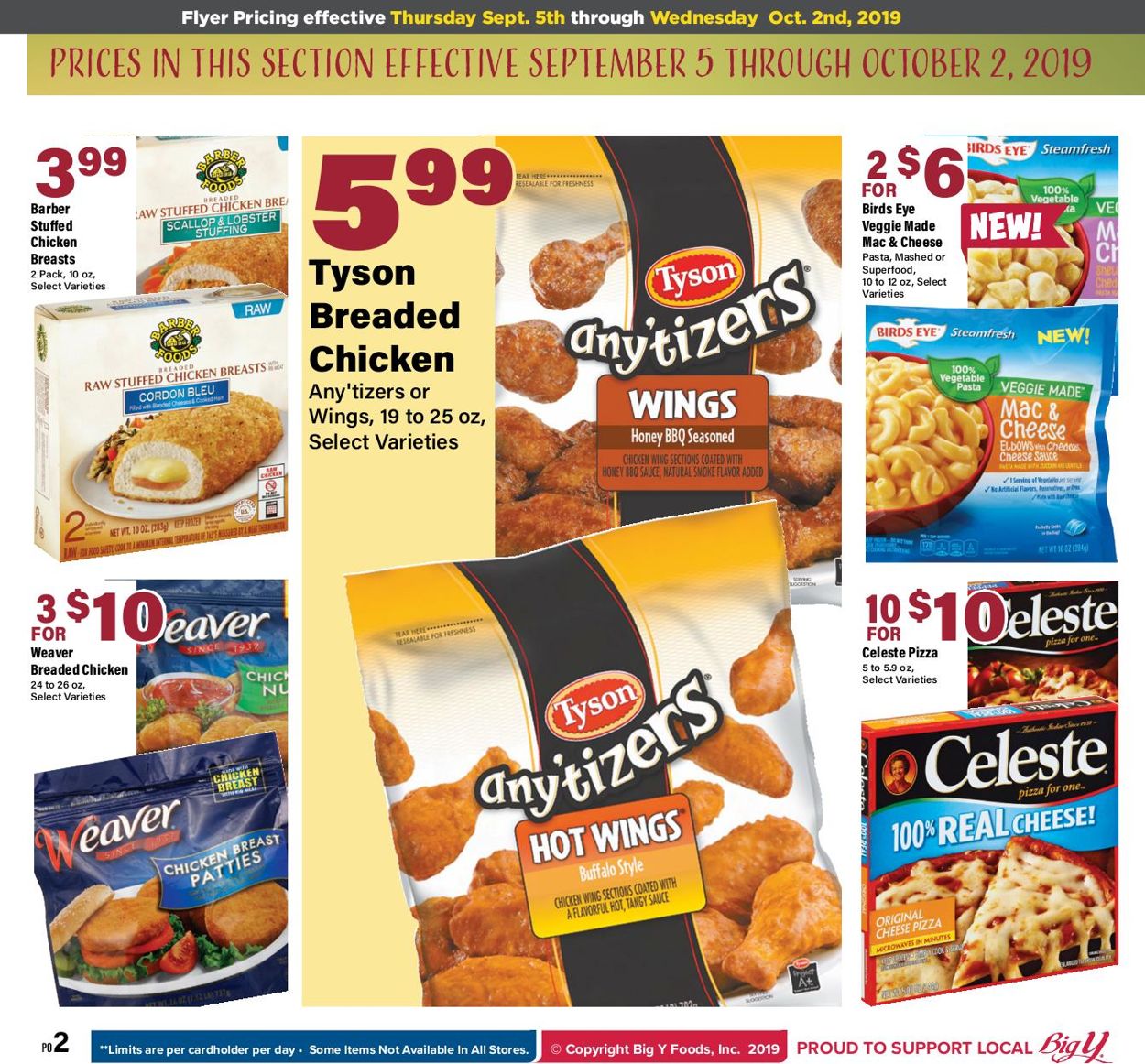 Big Y Ad from 09/05/2019