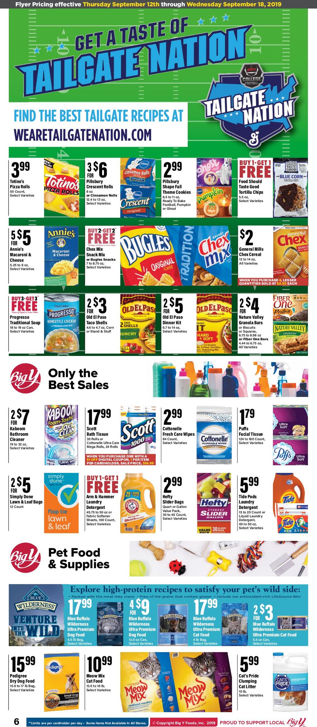 Big Y Ad from 09/12/2019