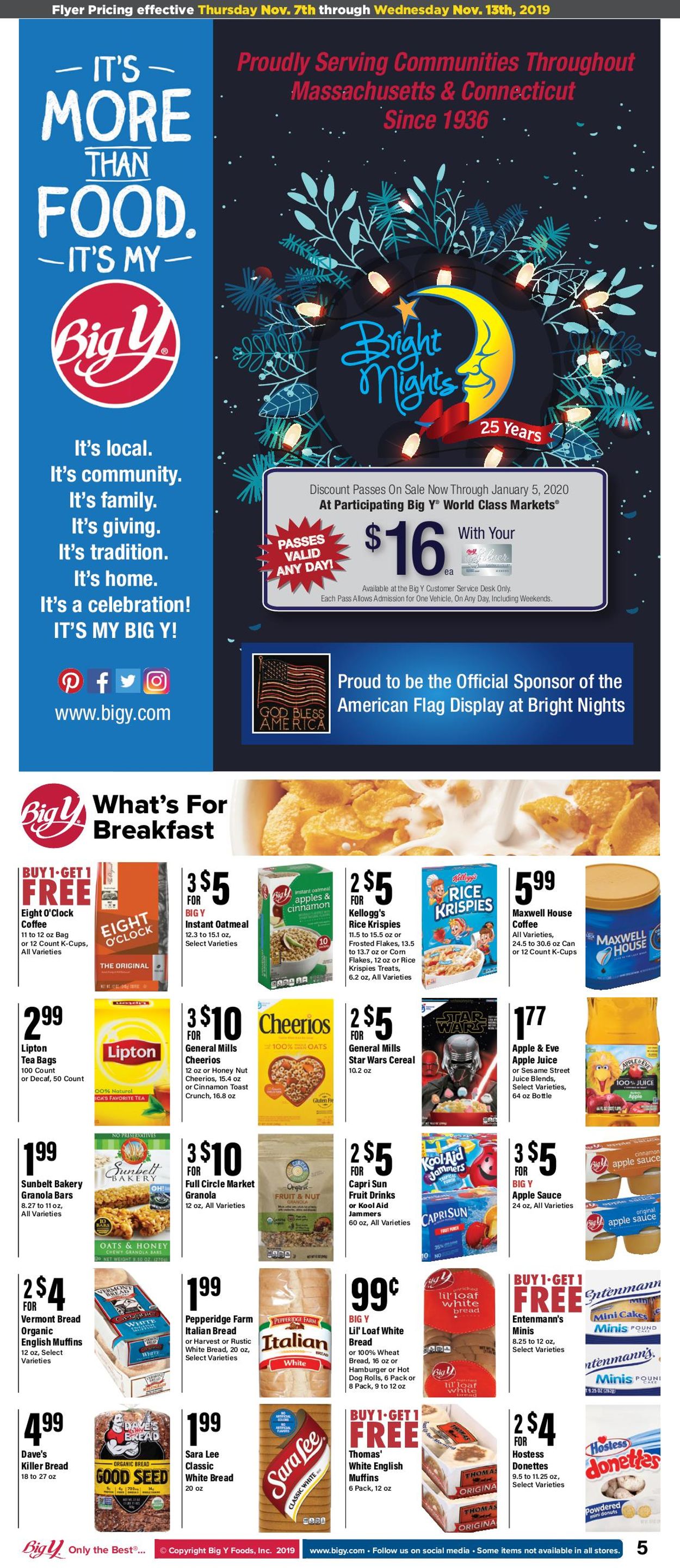 Big Y Ad from 11/07/2019