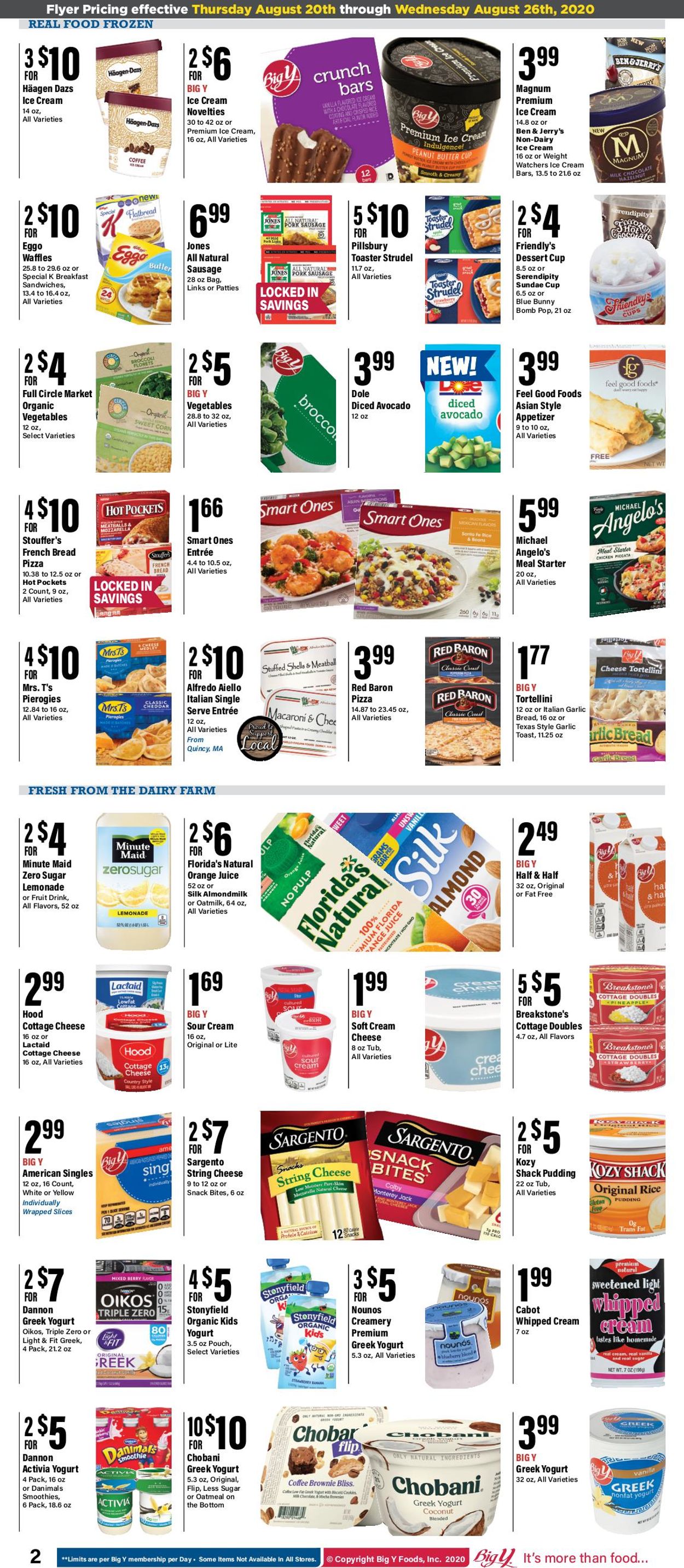 Big Y Ad from 08/20/2020