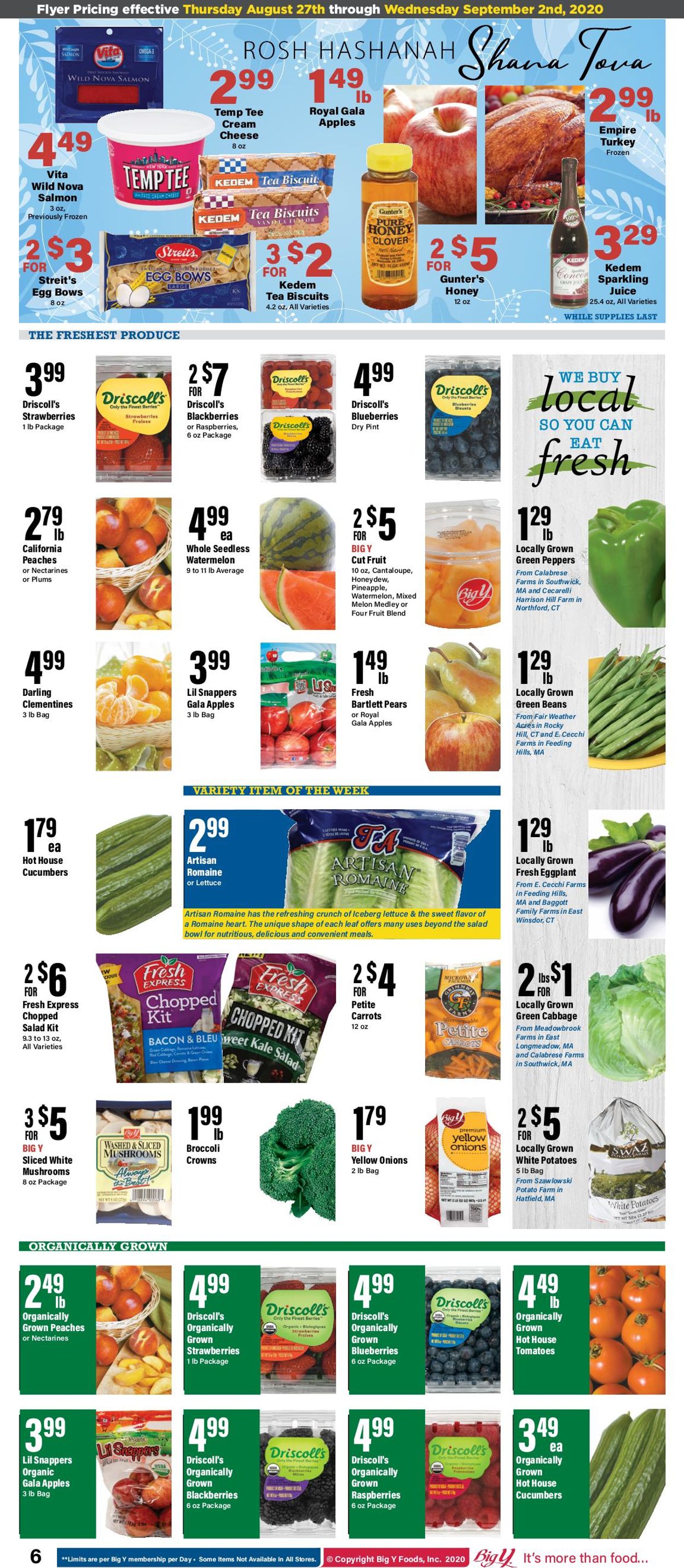 Big Y Ad from 08/27/2020