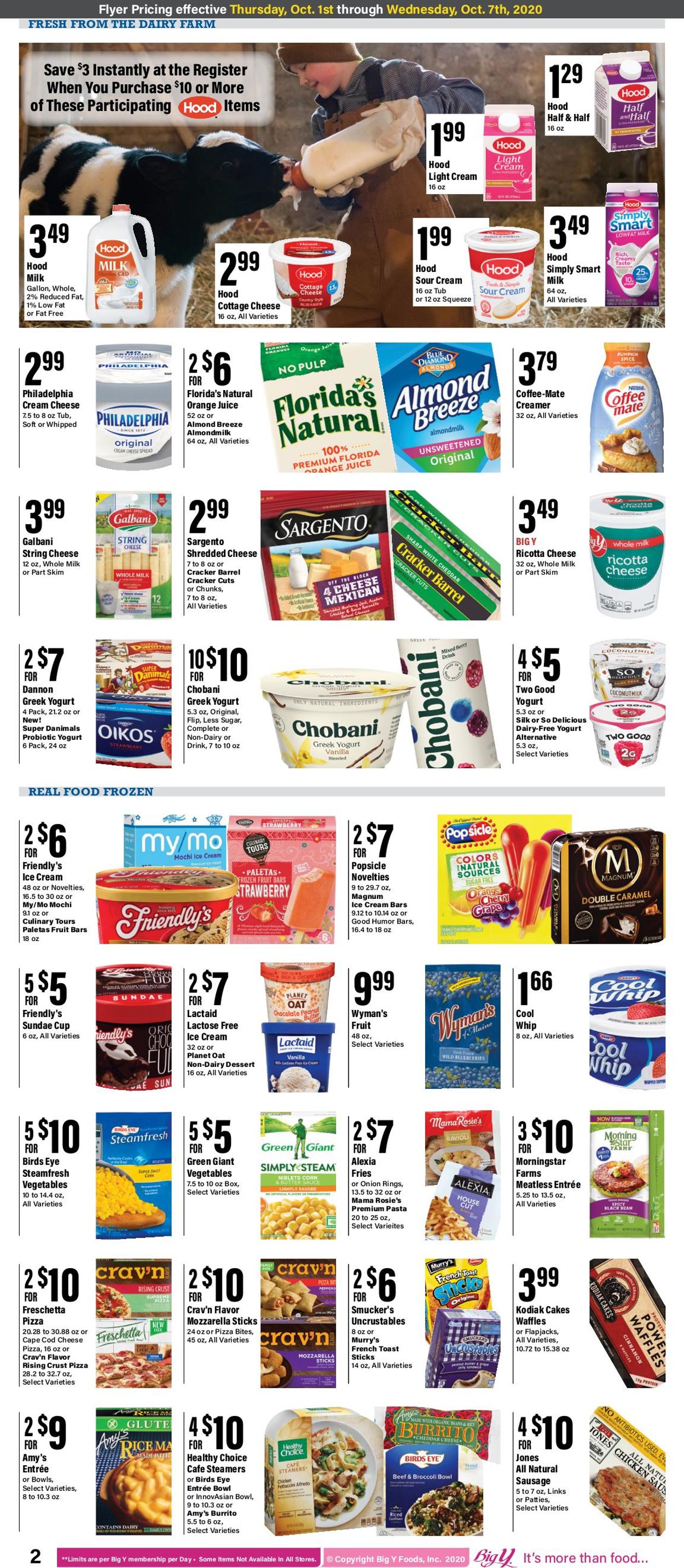 Big Y Ad from 10/01/2020