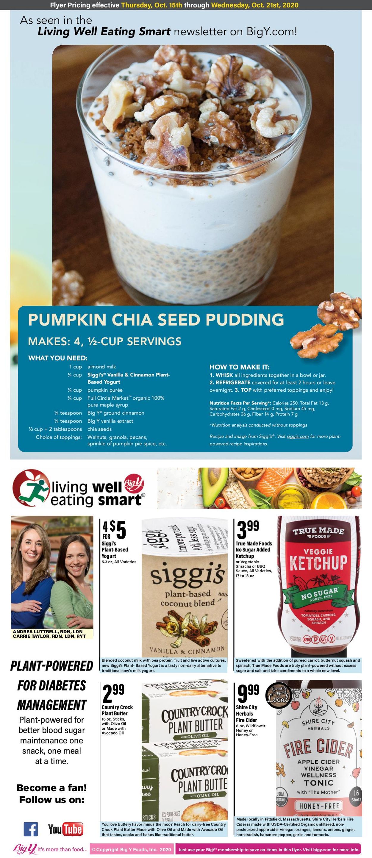 Big Y Ad from 10/15/2020