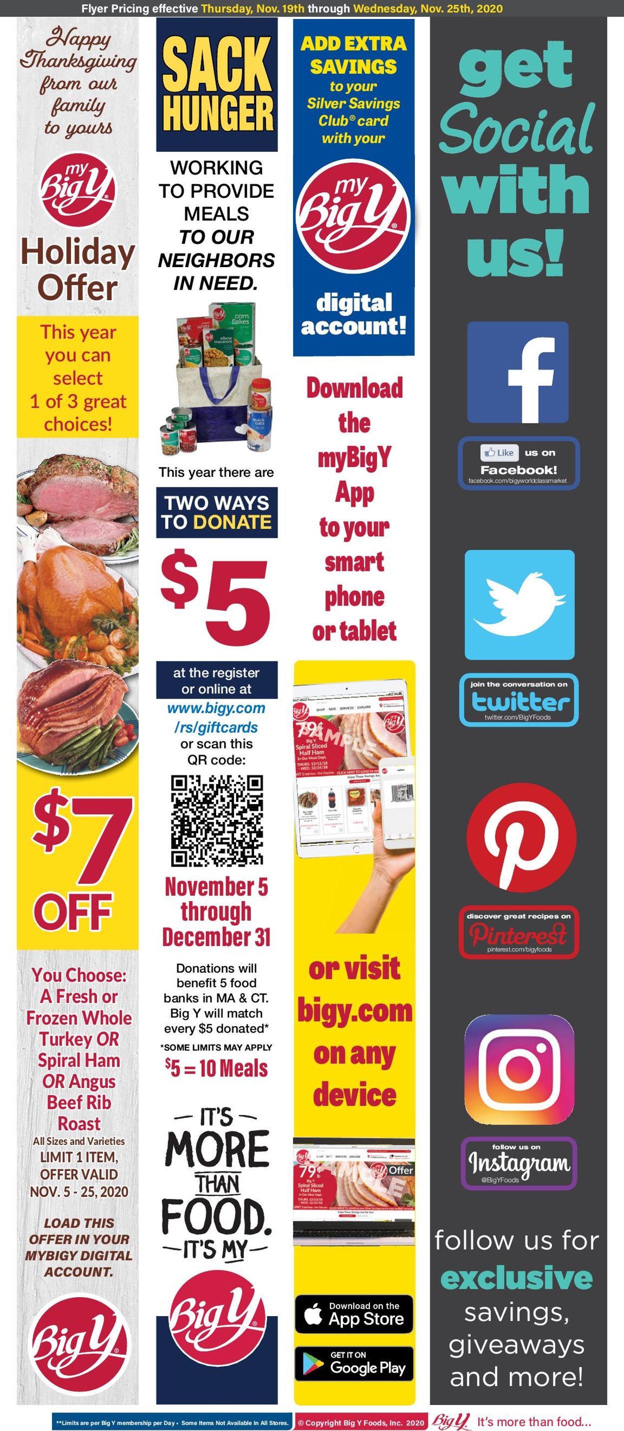 Big Y Ad from 11/19/2020