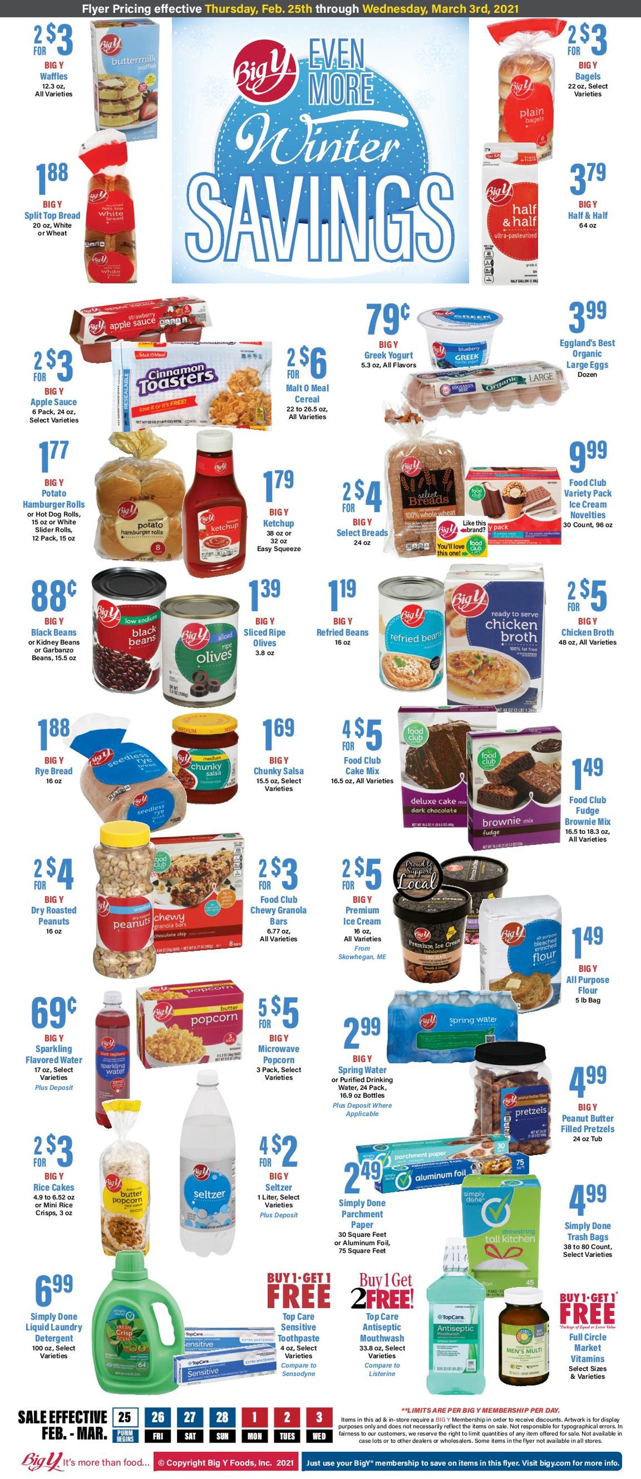 Big Y Ad from 02/25/2021