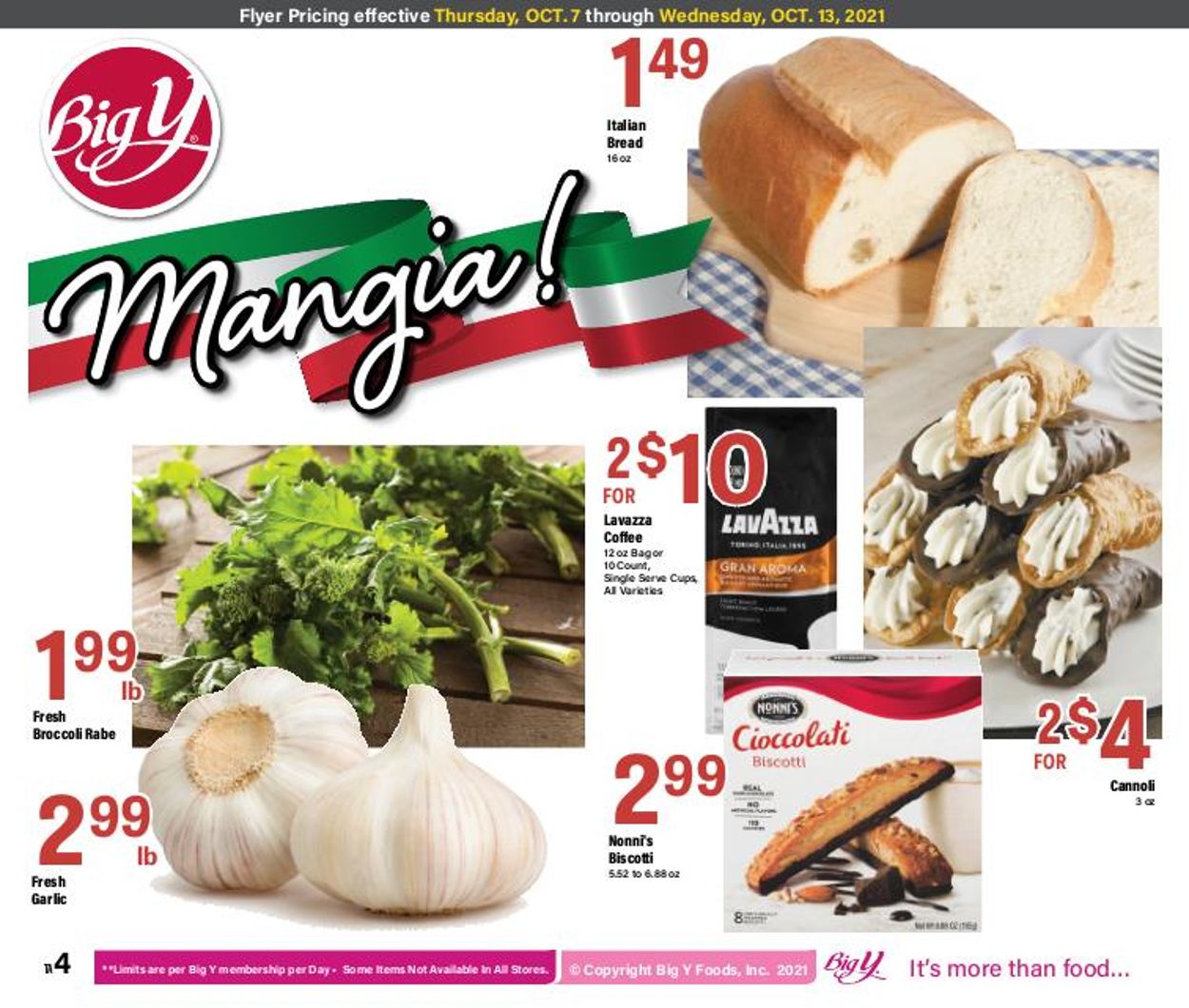 Big Y Ad from 10/07/2021