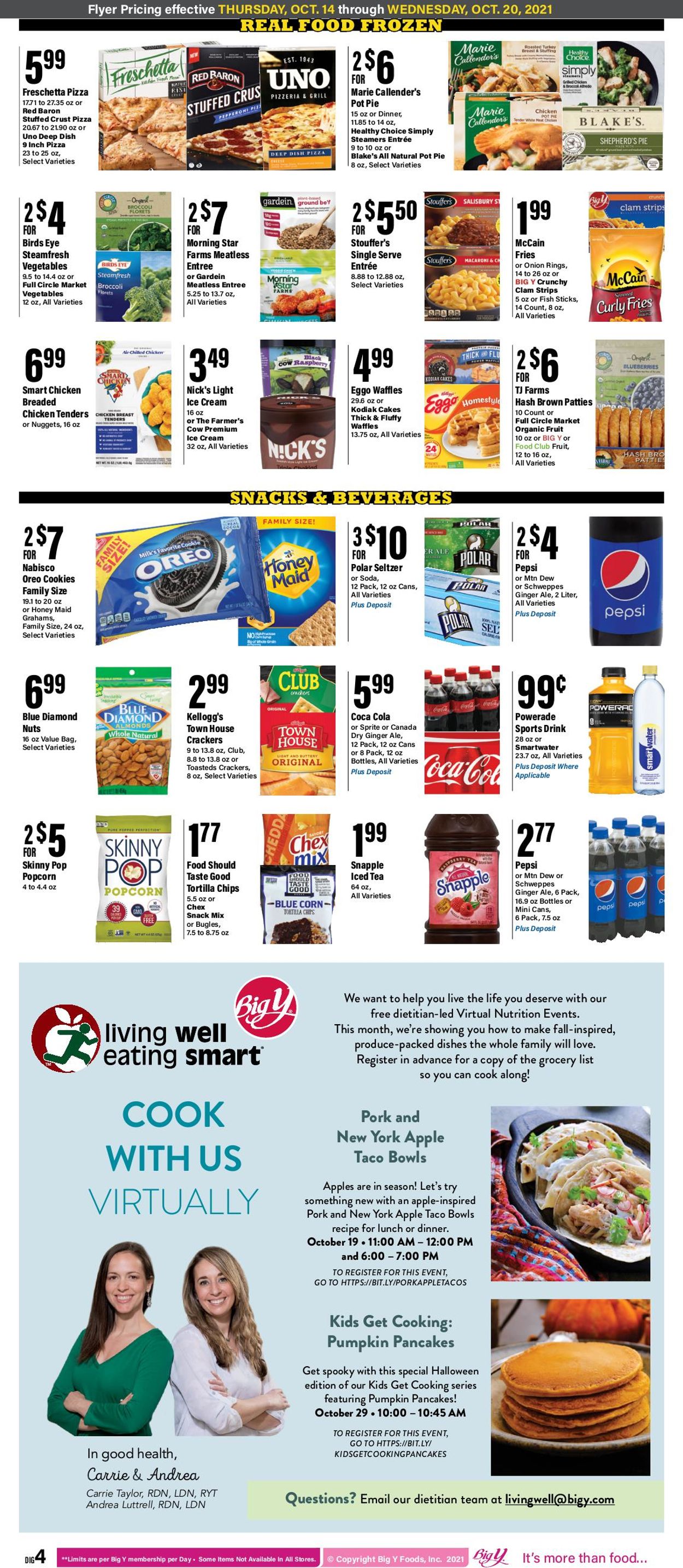 Big Y Ad from 10/14/2021
