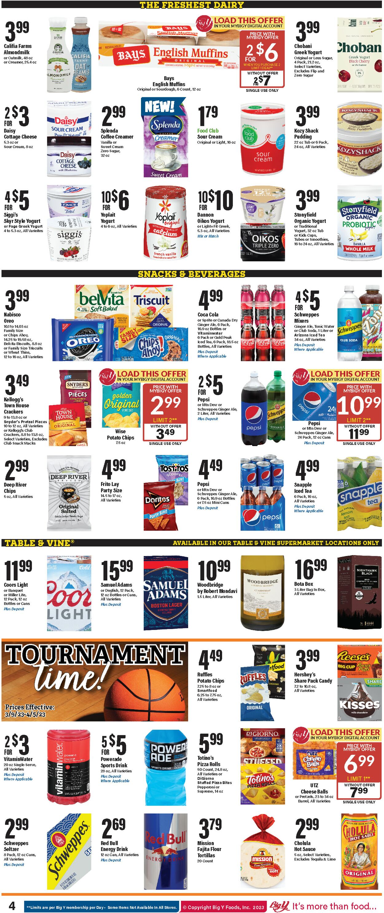 Big Y Ad from 03/09/2023