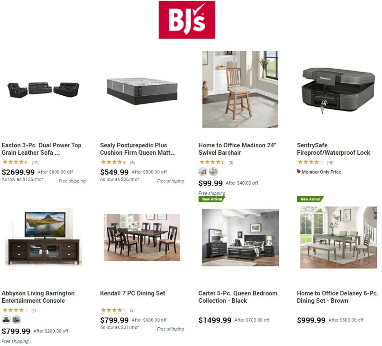 BJ's Ad from 09/24/2022