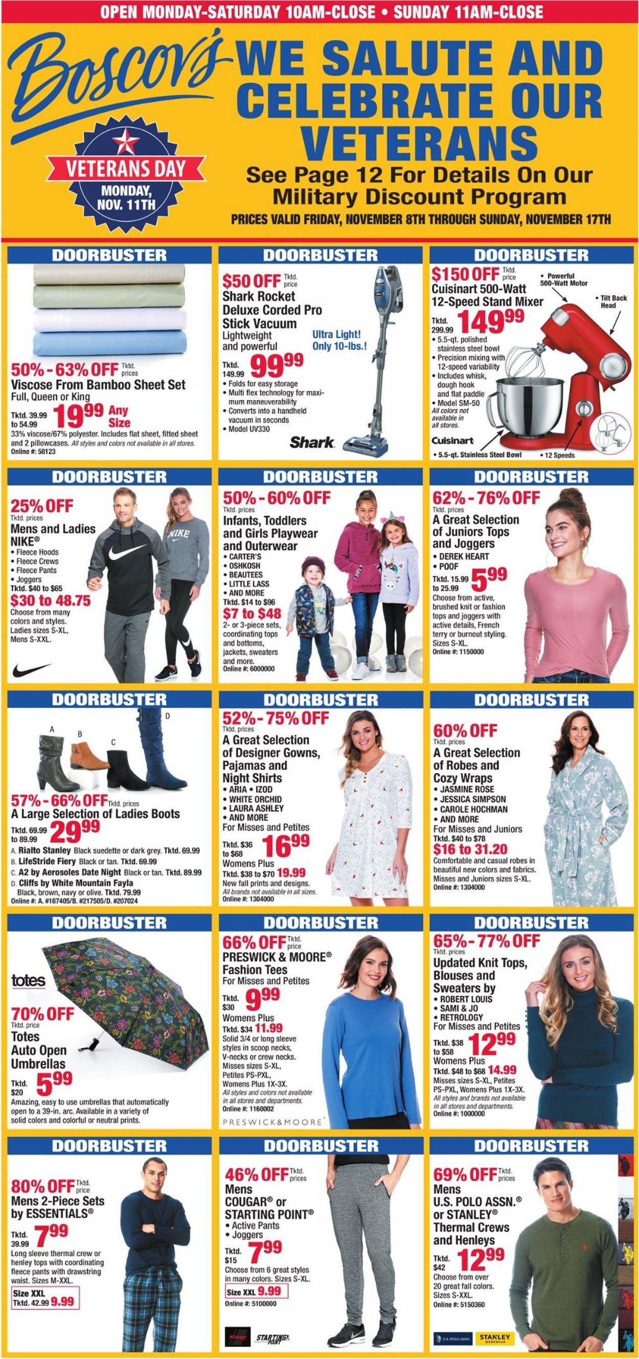 Boscov's Ad from 11/08/2019