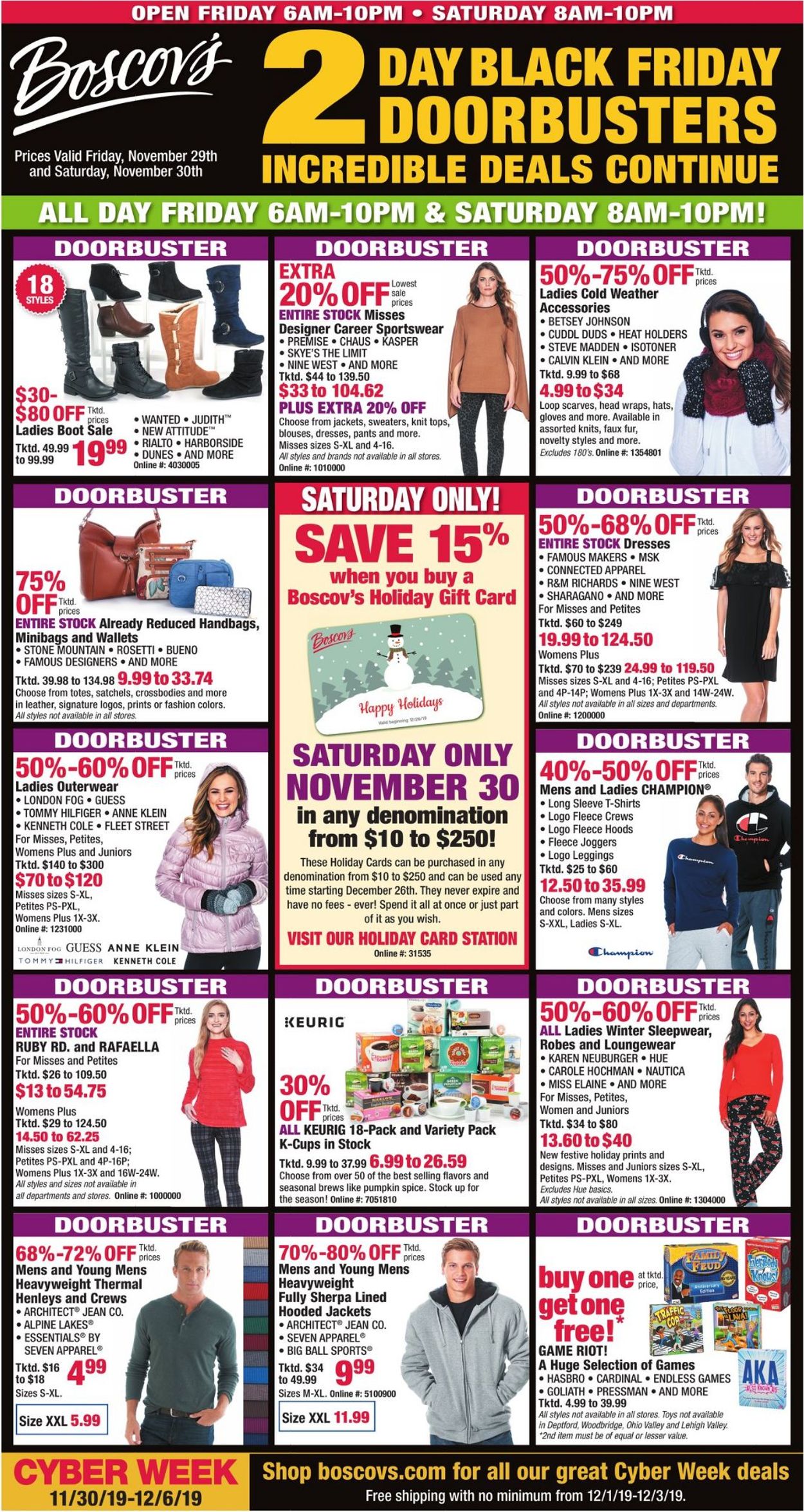 Boscov's Ad from 11/29/2019