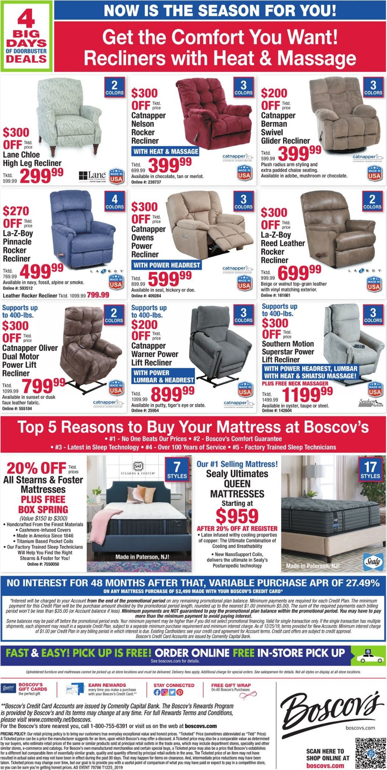 Boscov's Ad from 12/26/2019