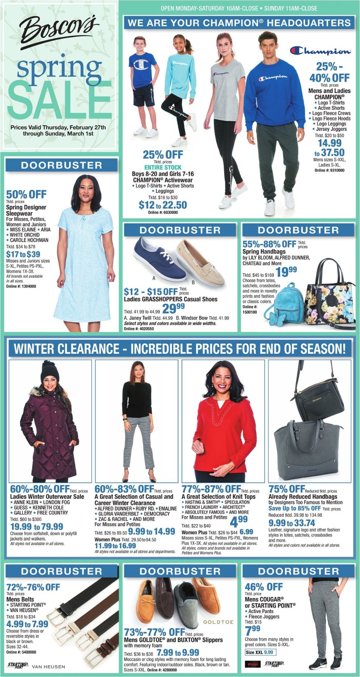 Boscov's Ad from 02/27/2020