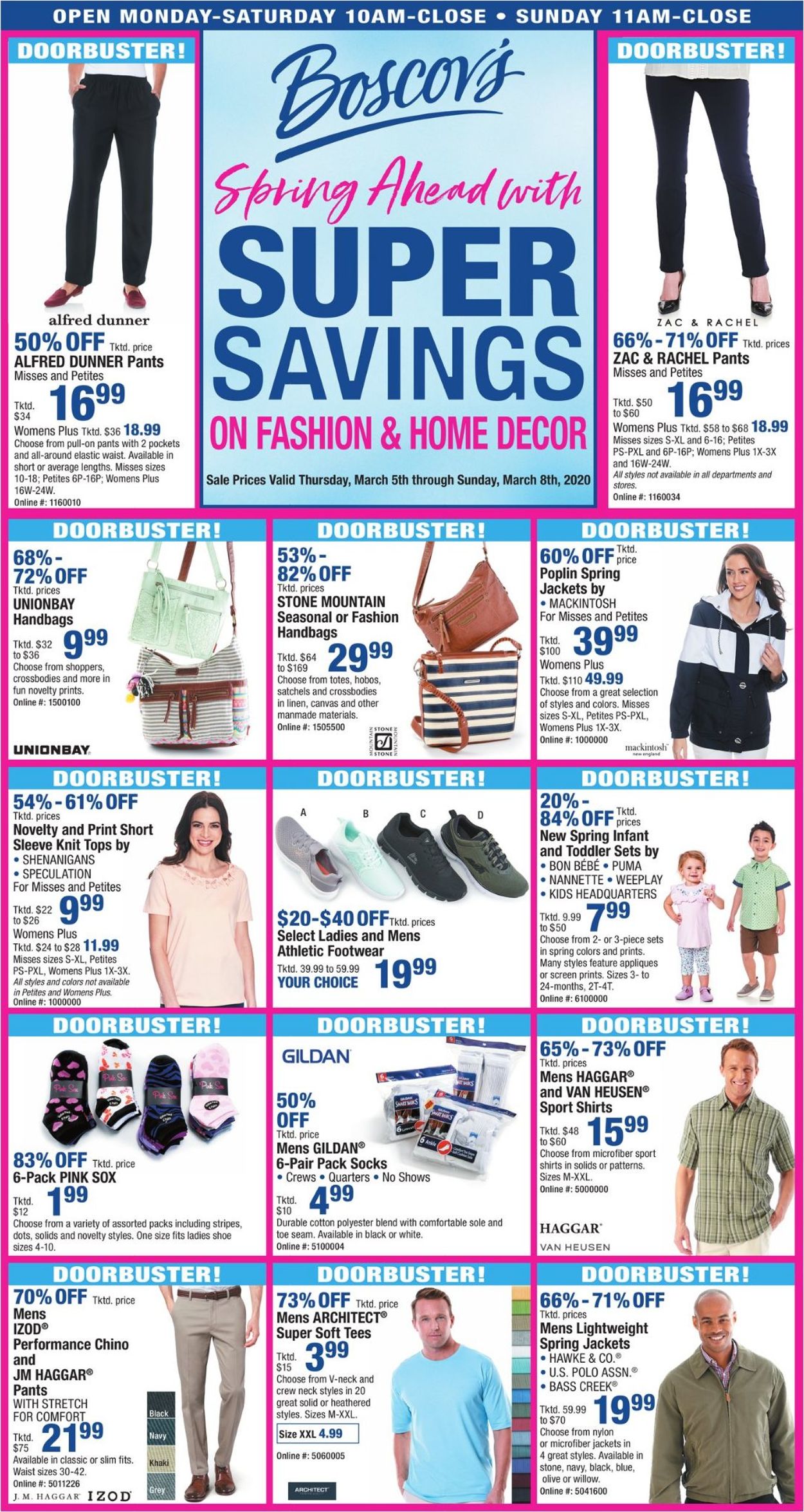 Boscov's Ad from 03/05/2020