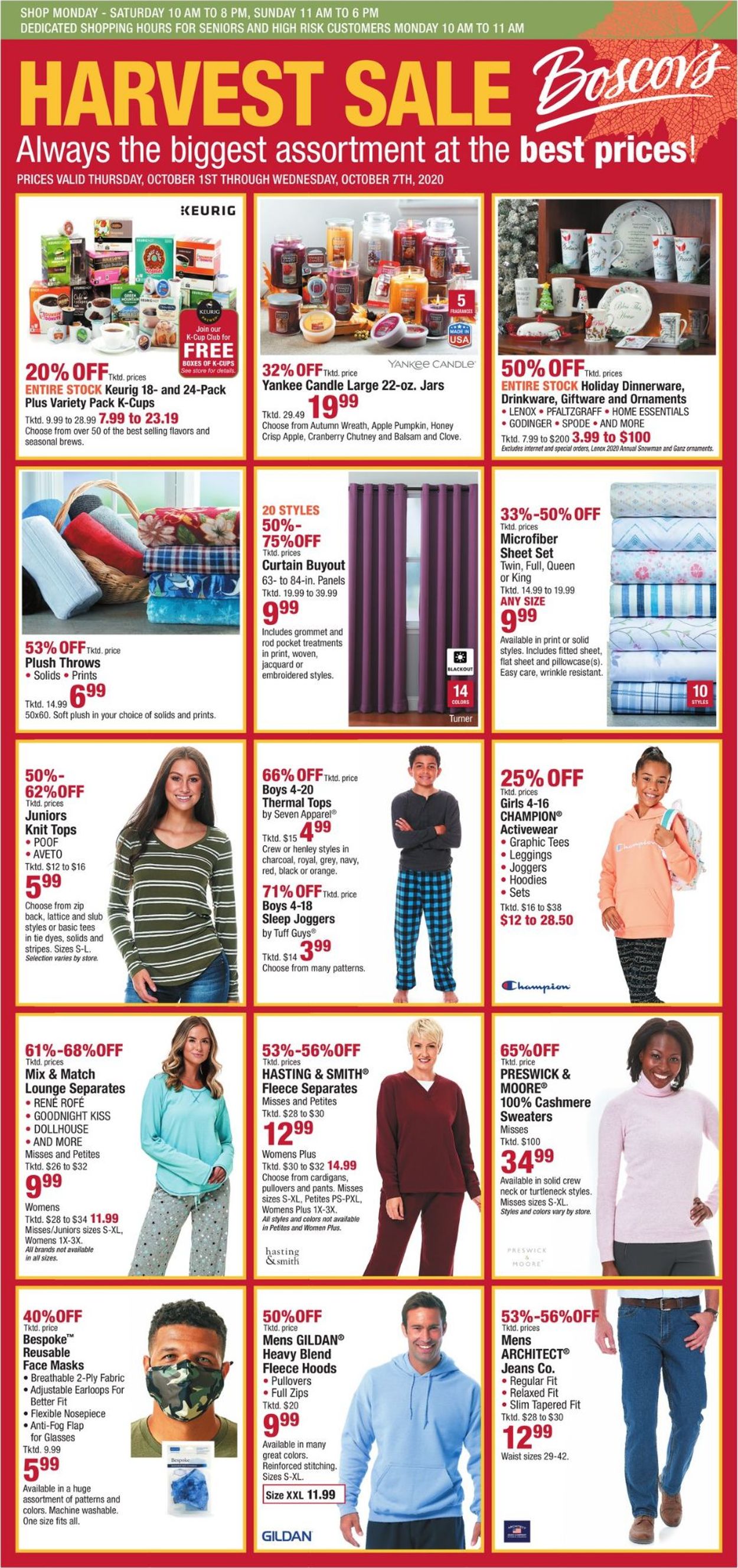 Boscov's Ad from 10/01/2020