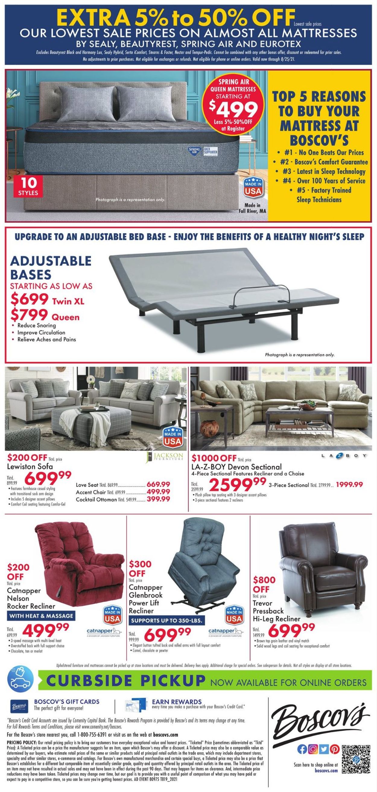 Boscov's Ad from 08/19/2021
