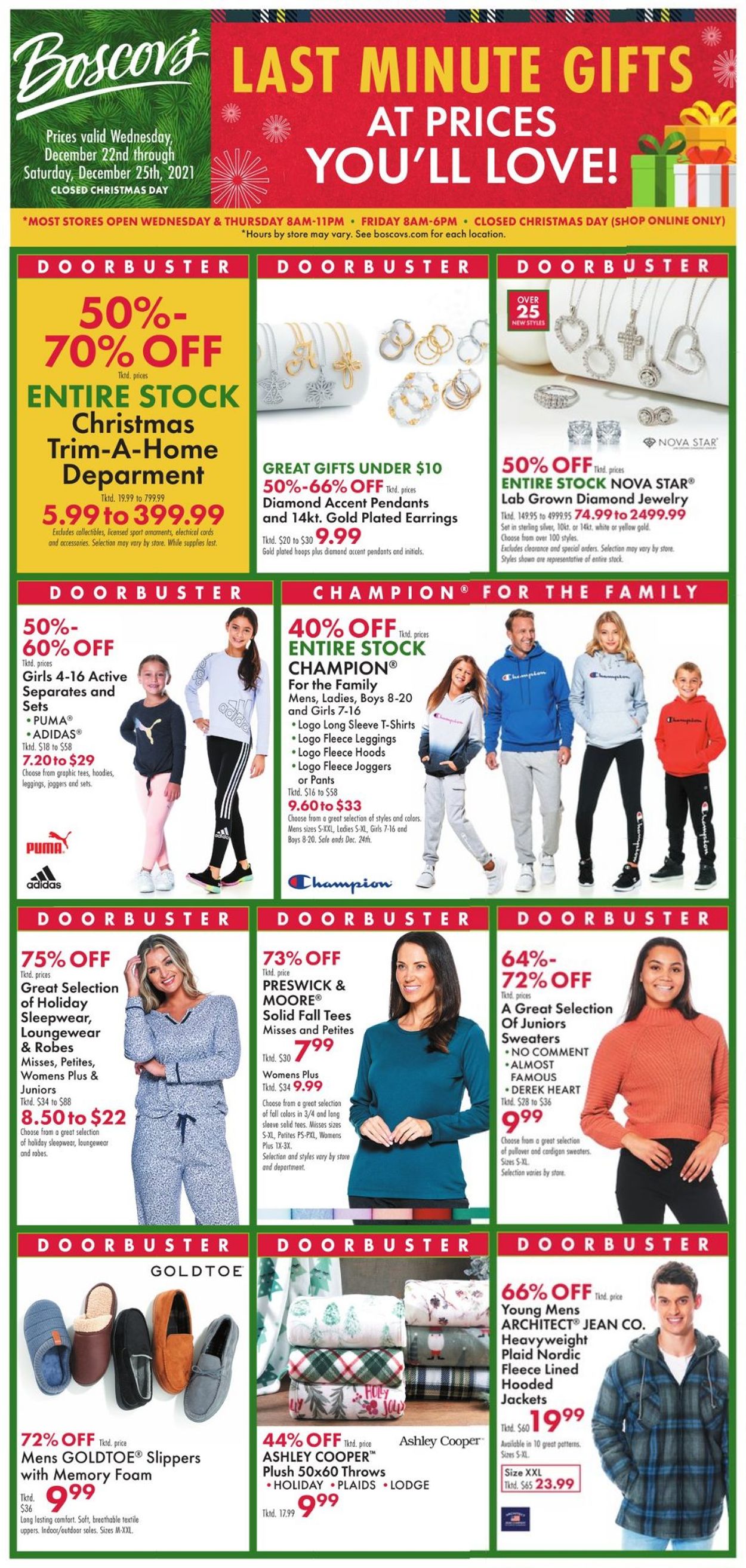 Boscov's Ad from 12/22/2021