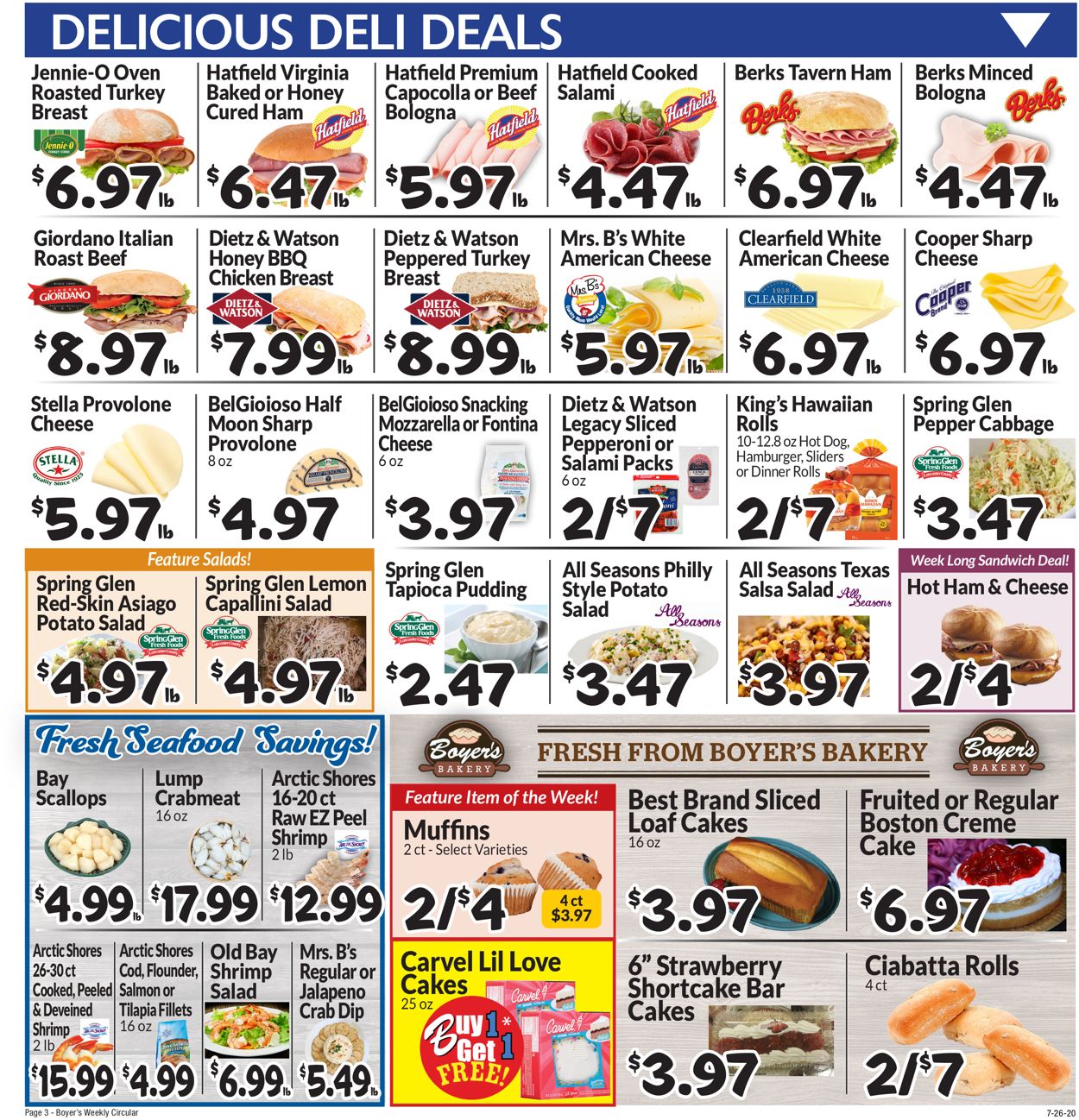 Boyer's Food Markets Ad from 07/26/2020