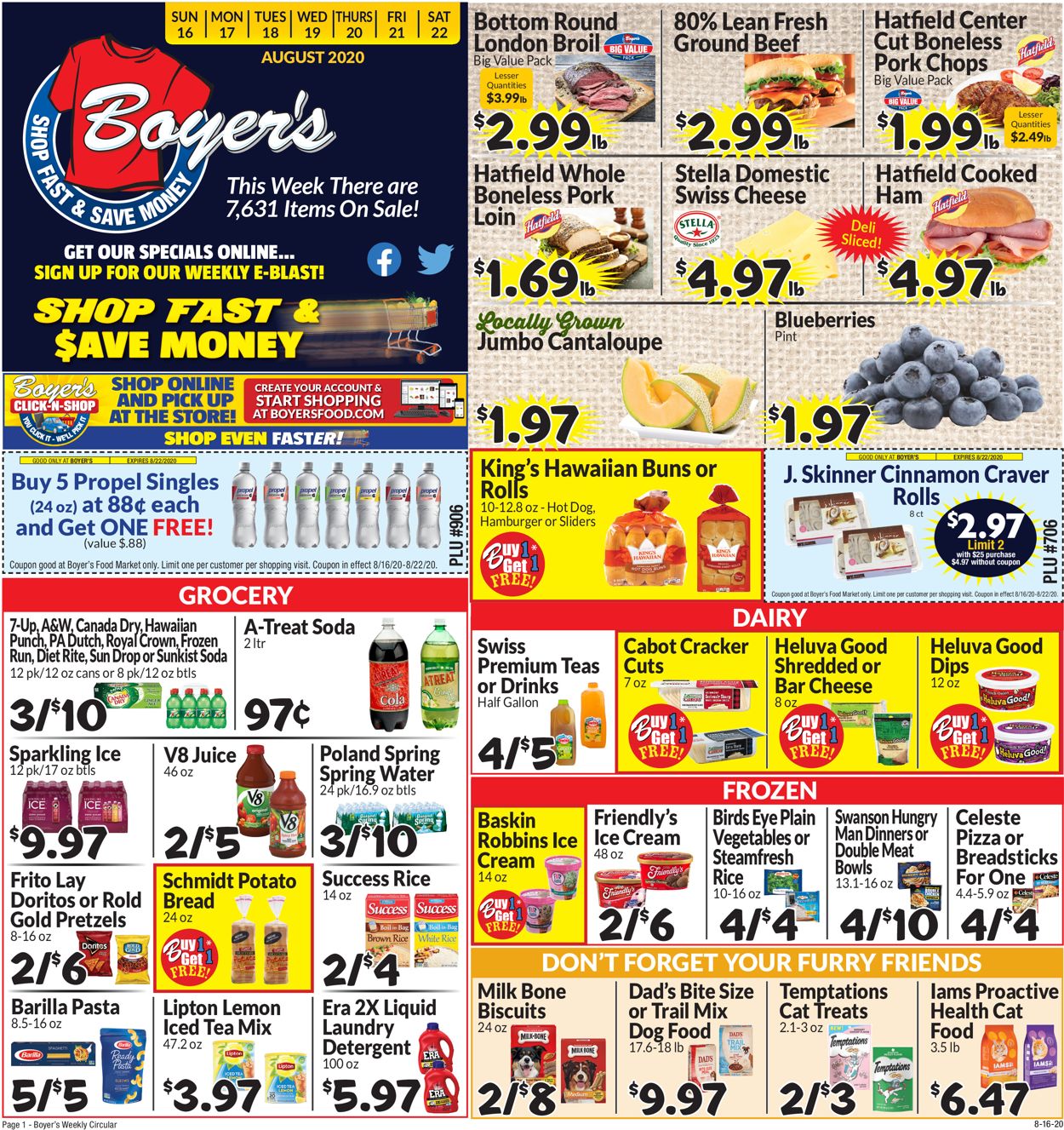 Boyer's Food Markets Ad from 08/16/2020