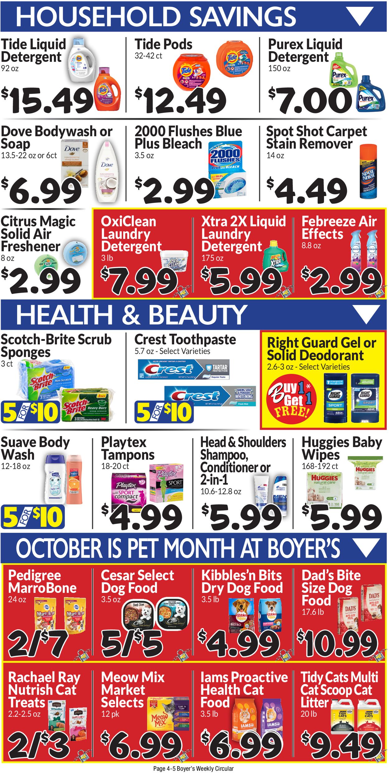Boyer's Food Markets Ad from 09/27/2020