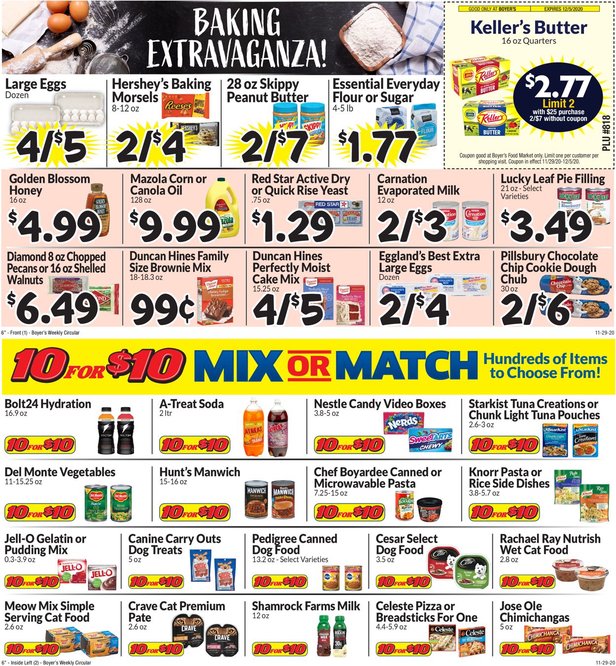 Boyer's Food Markets Ad from 11/29/2020