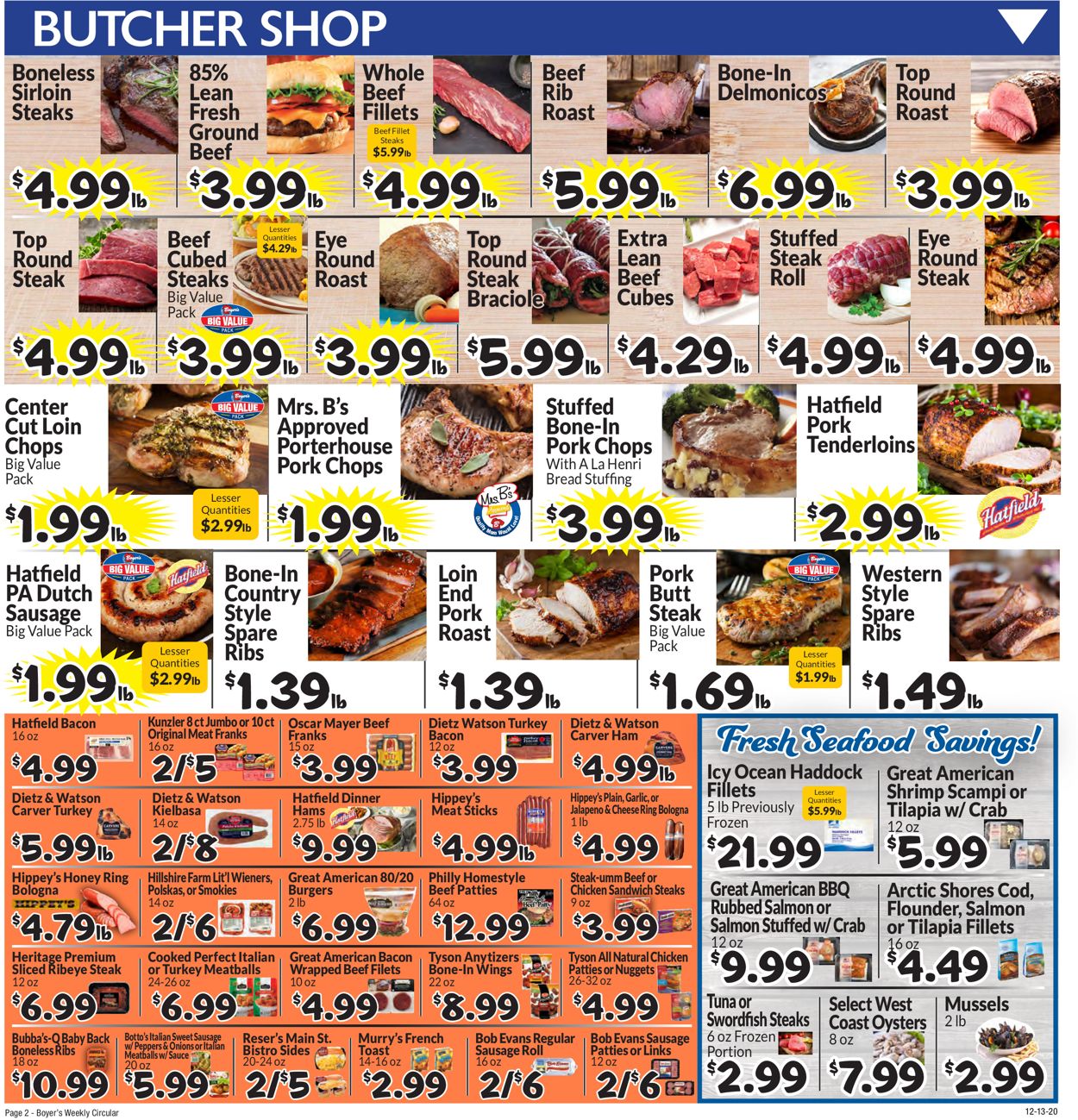 Boyer's Food Markets Ad from 12/13/2020