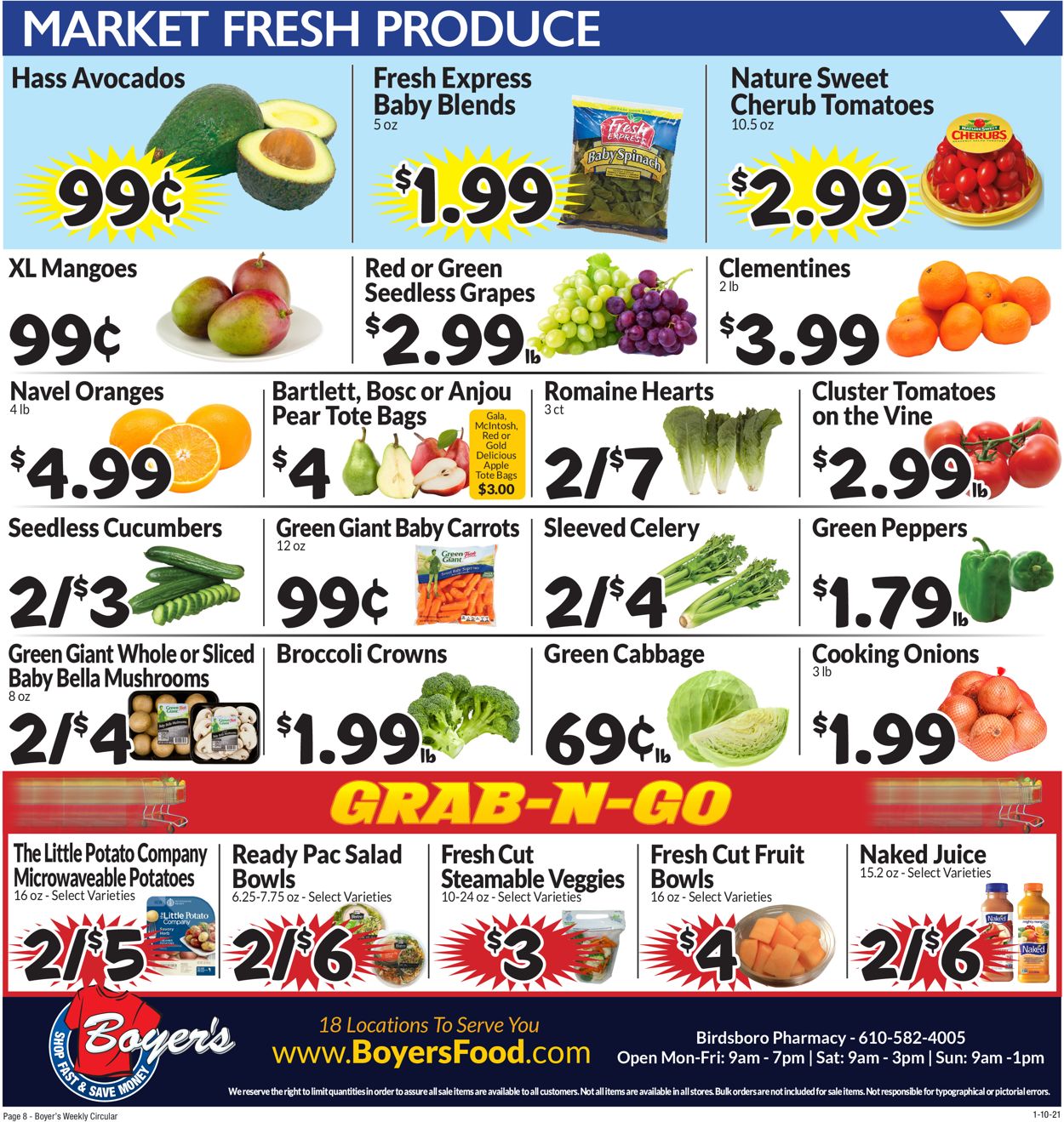 Boyer's Food Markets Ad from 01/10/2021