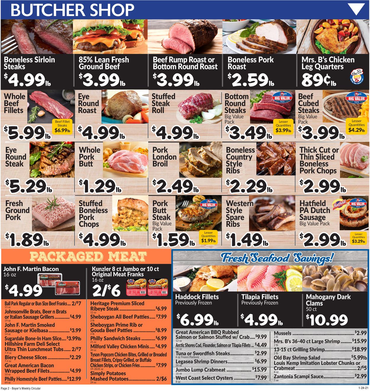 Boyer's Food Markets Ad from 01/24/2021