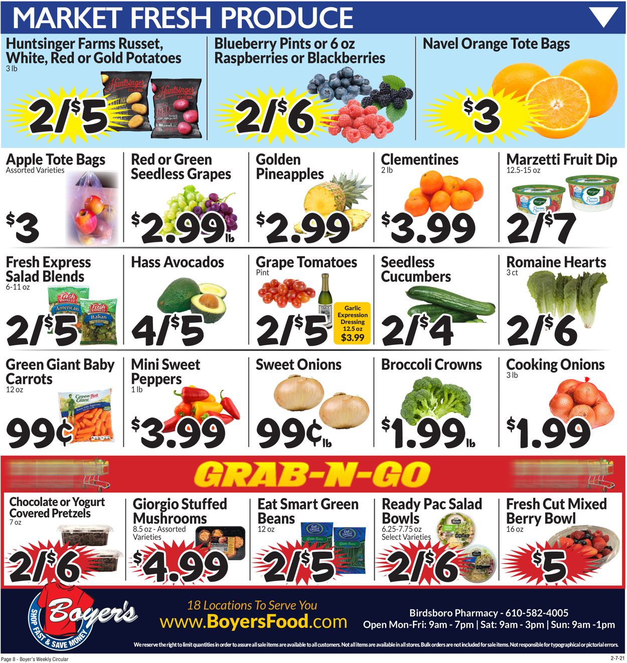 Boyer's Food Markets Ad from 02/07/2021