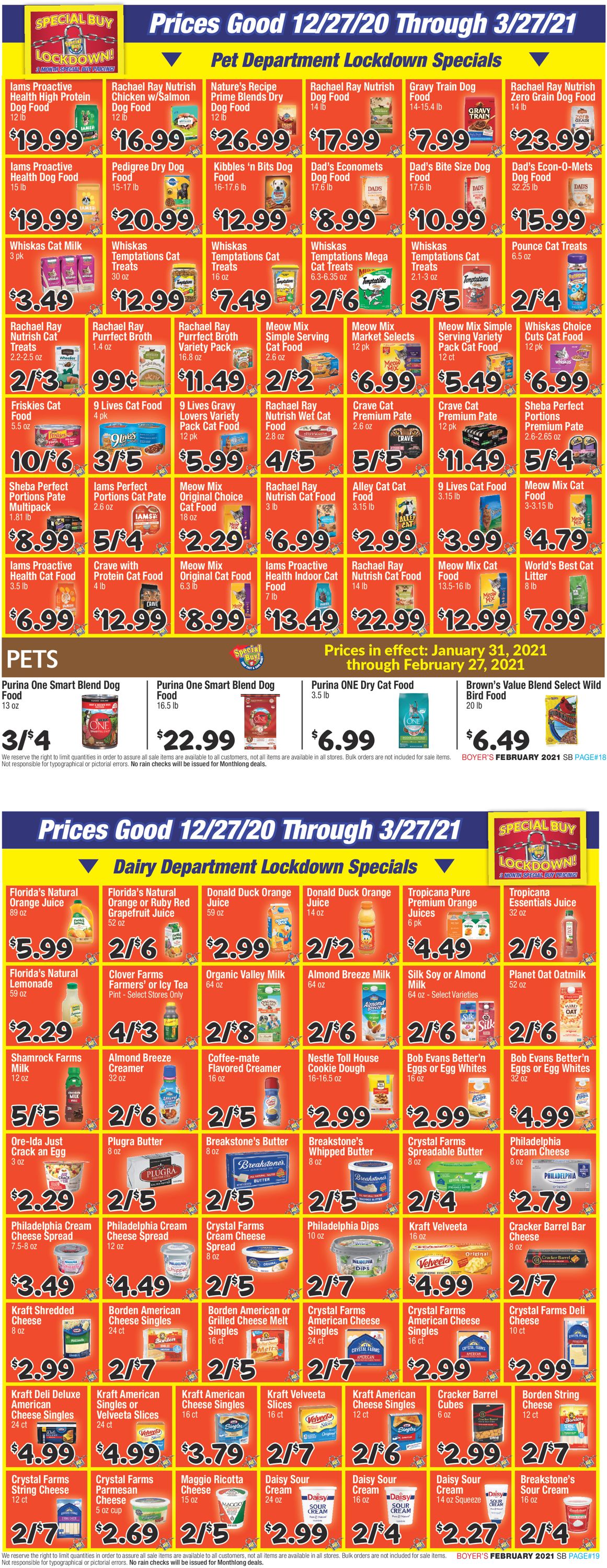 Boyer's Food Markets Ad from 02/27/2021
