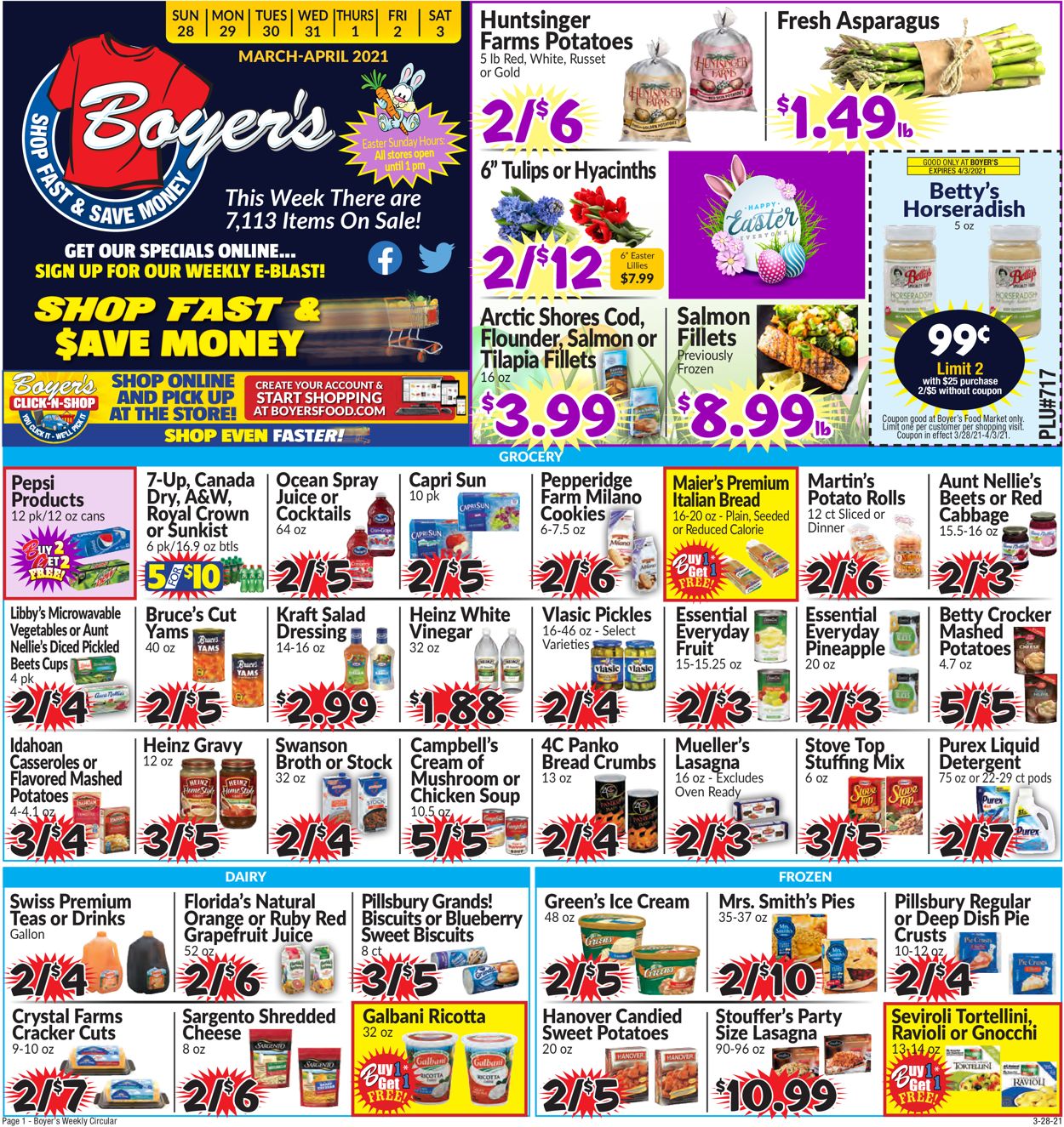 Boyer's Food Markets Ad from 03/28/2021